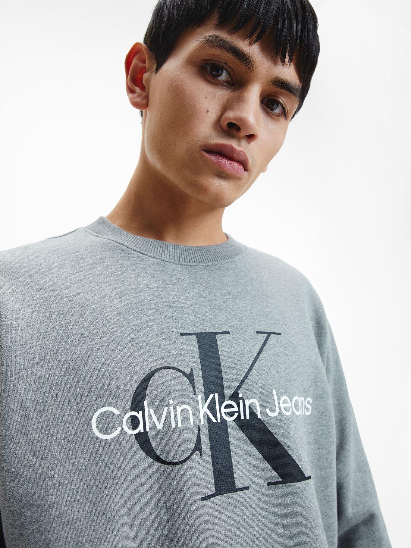 Polerón Core Monogram Gris P2D Calvin Klein-3