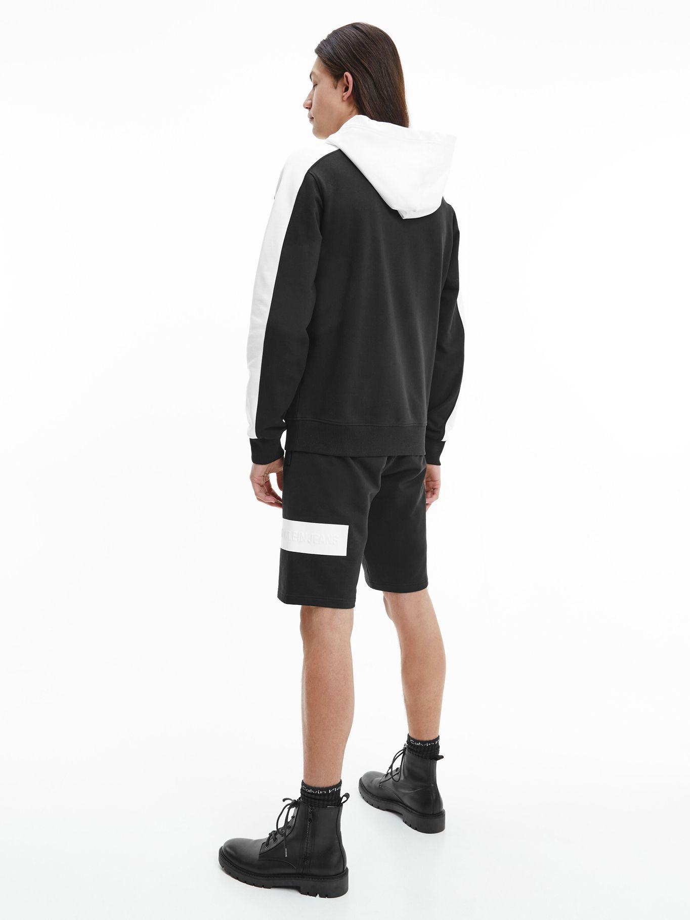 Polerón Blocking Logo Hoodie Negro Calvin Klein Hombre-1