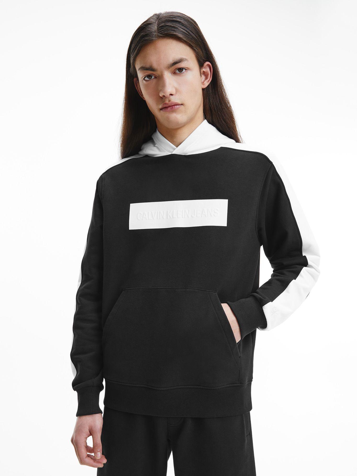 Polerón Blocking Logo Hoodie Negro Calvin Klein Hombre-3
