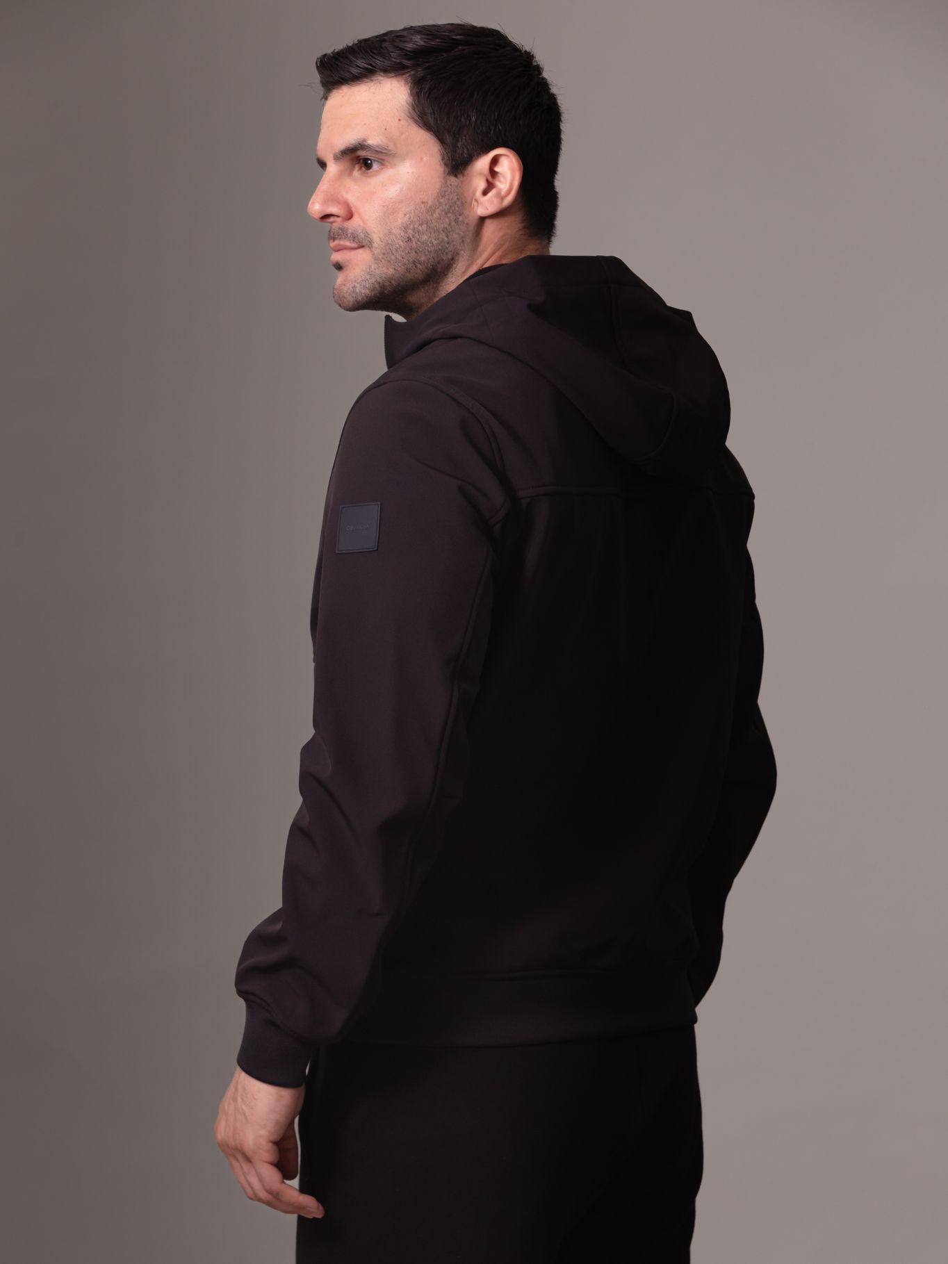 Chaqueta con Gorro Softshell Negro Calvin Klein-3