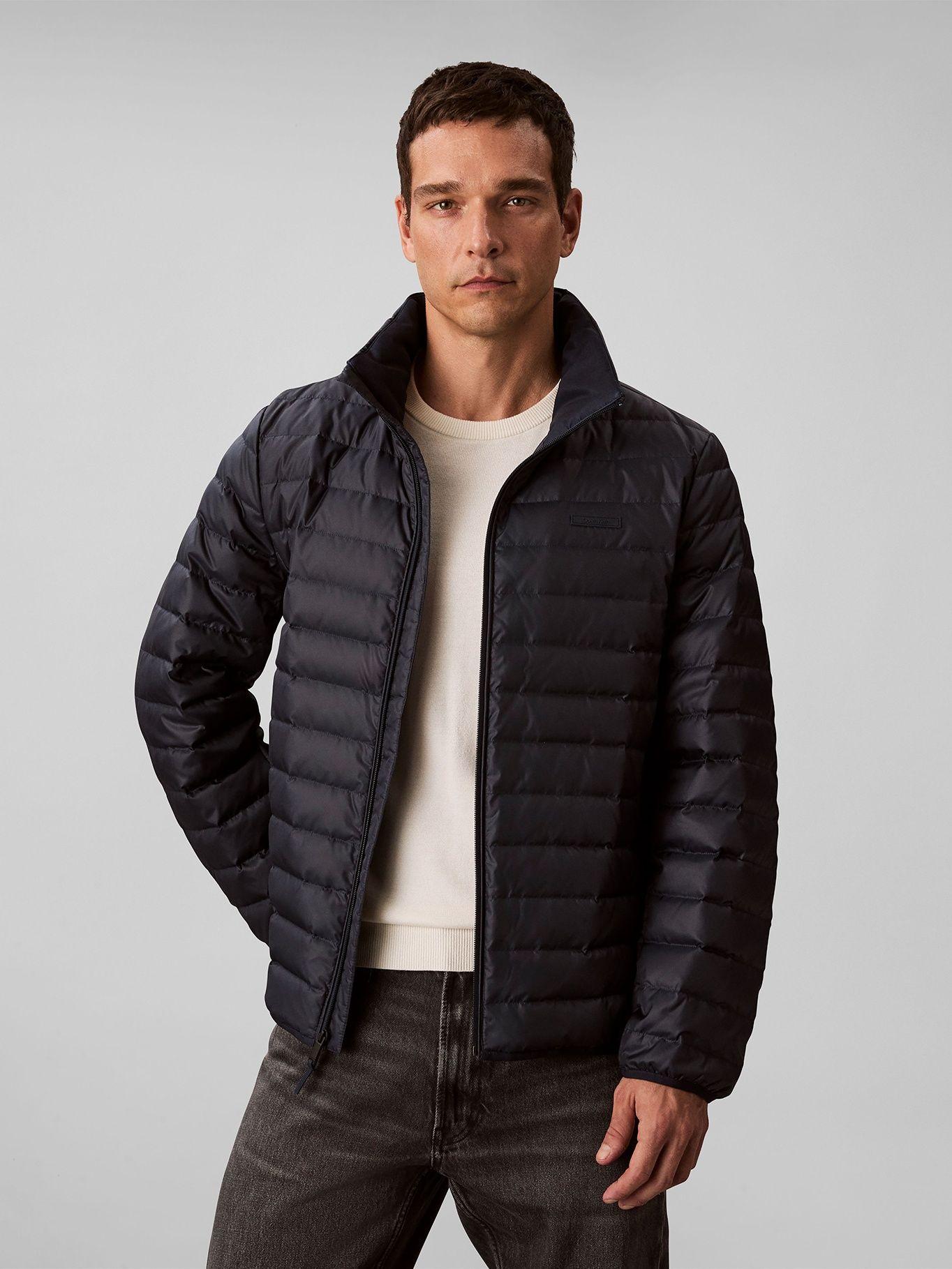 Parka Puffer Ligera de Nailon Azul Calvin Klein-3