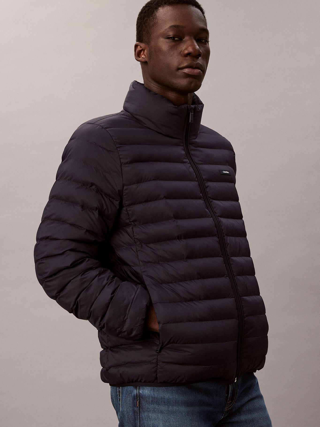 Parka Puffer Ligera de Nailon Azul Calvin Klein-3