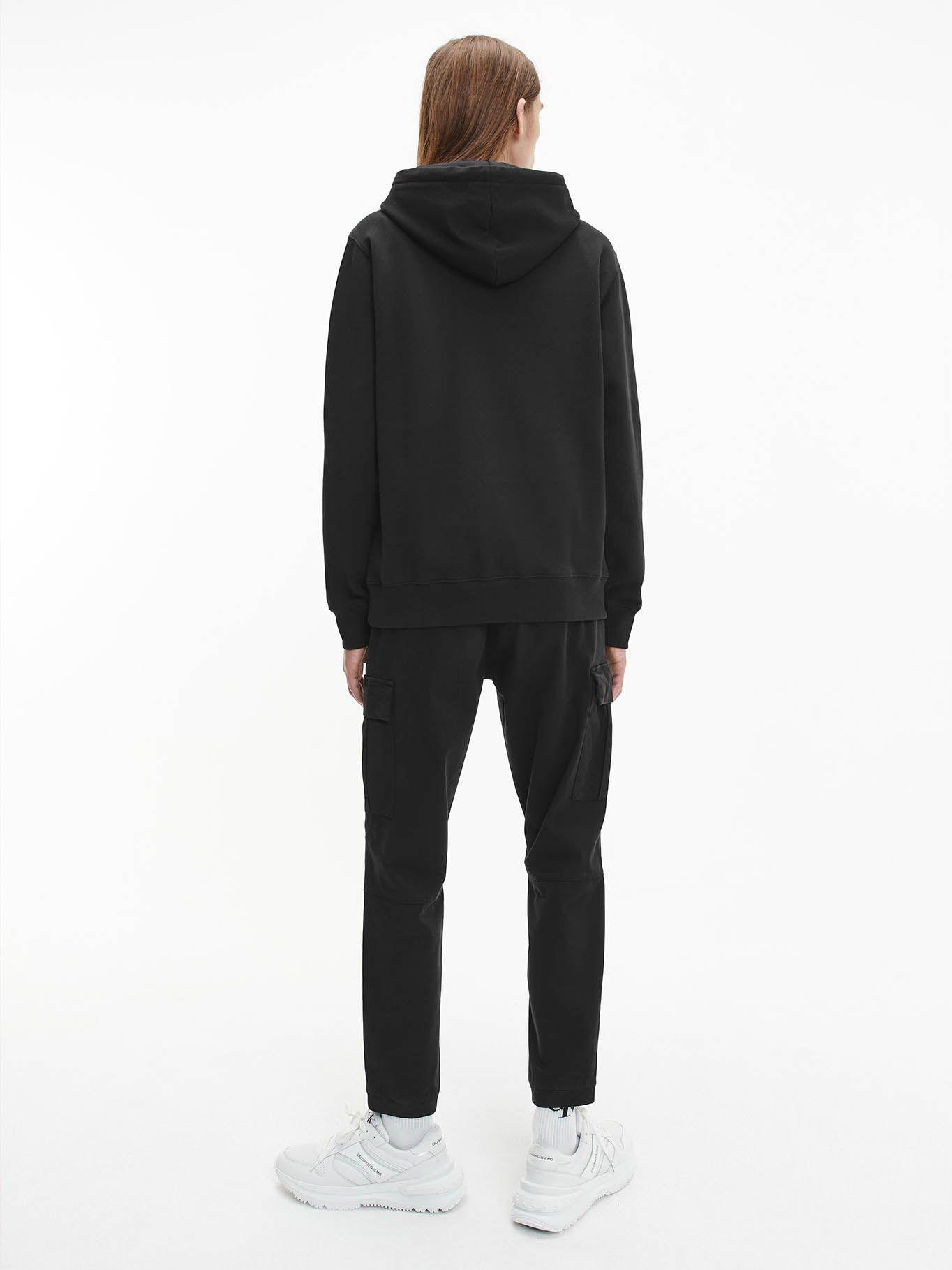 Hoodie Seasonal Monogram Negro Calvin Klein-2