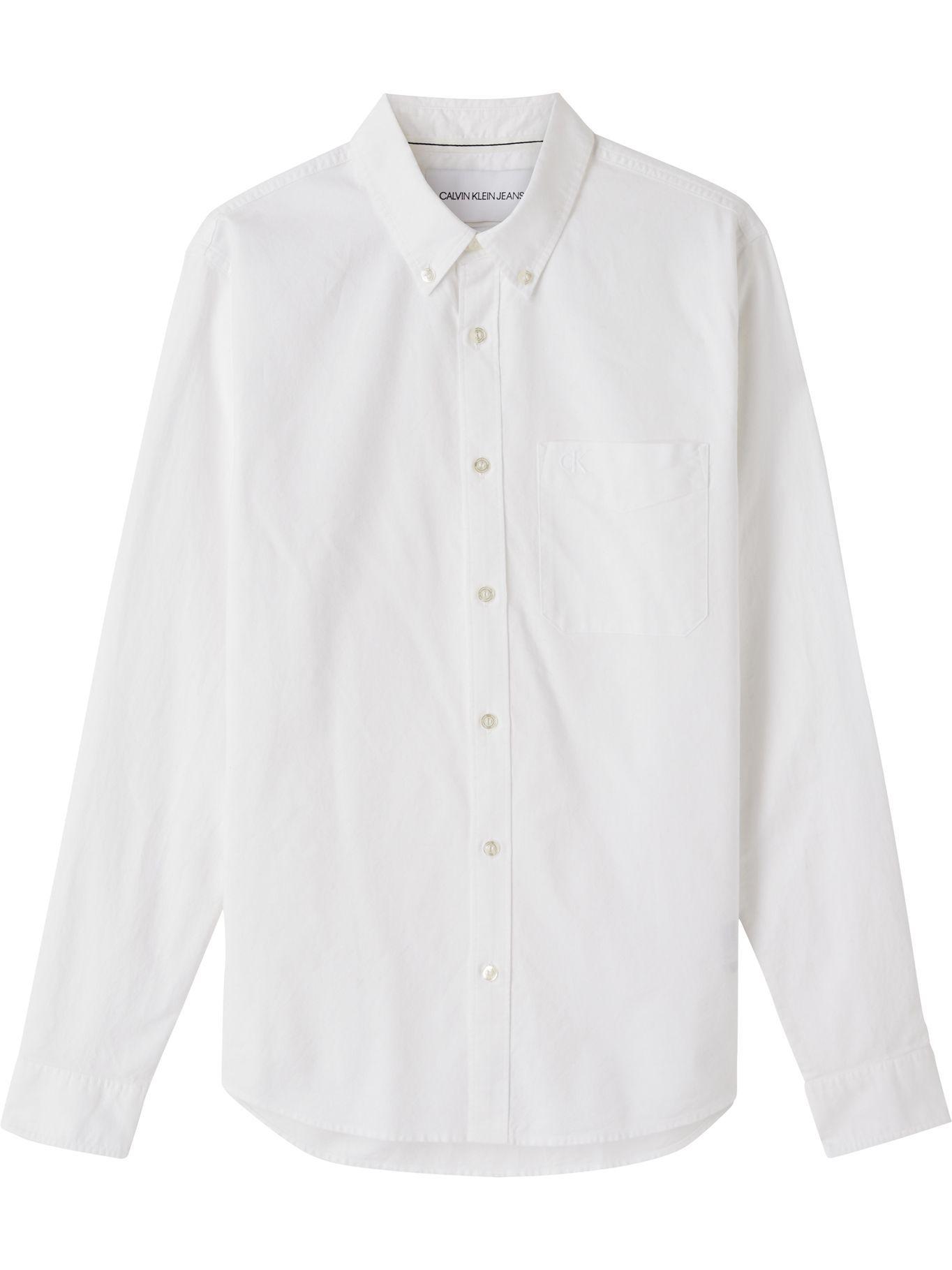 Camisa Oxford Solid Blanco Calvin Klein-0