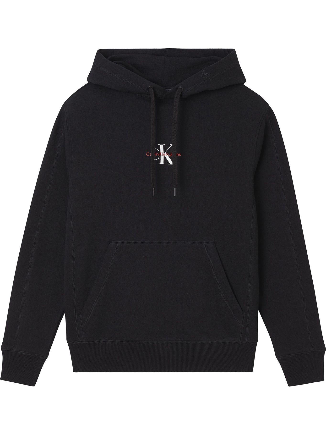 Hoodie Monogram Negro 0GK Calvin Klein-0