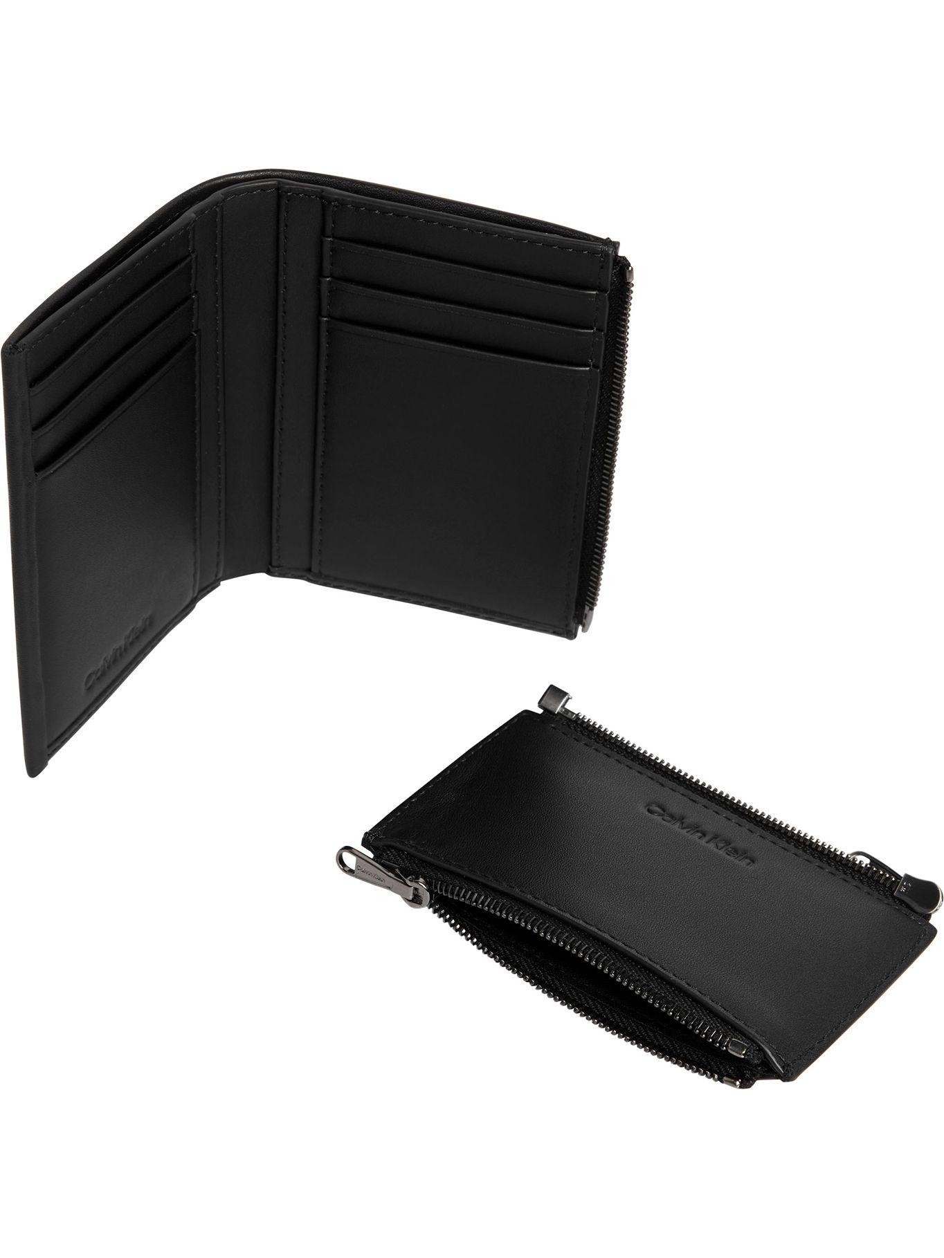 Billetera CK Concise Trifold 6CC Negro Calvin Klein-2