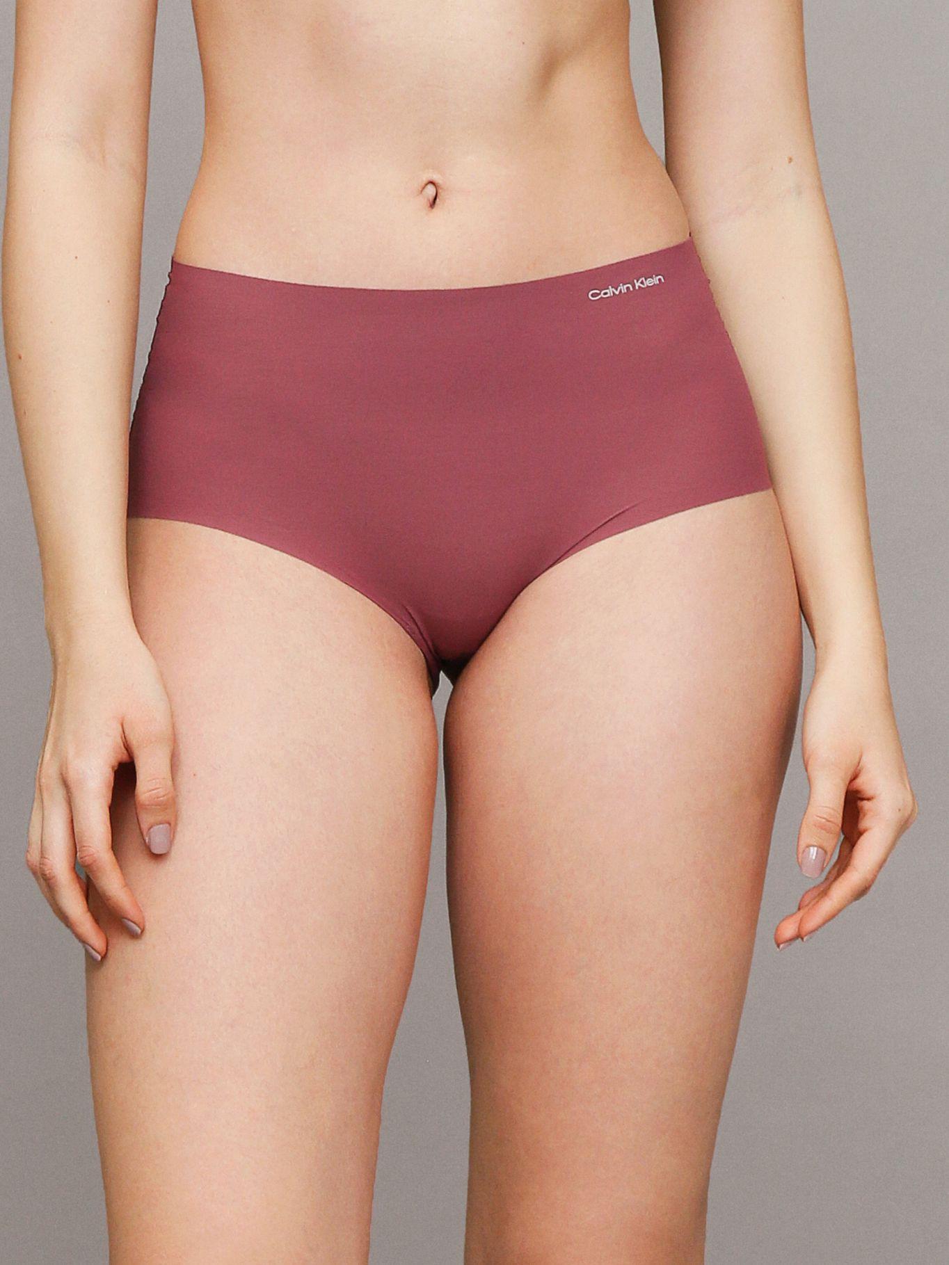 Calzón Hipster Alto Invisible Burdeo Calvin Klein-0