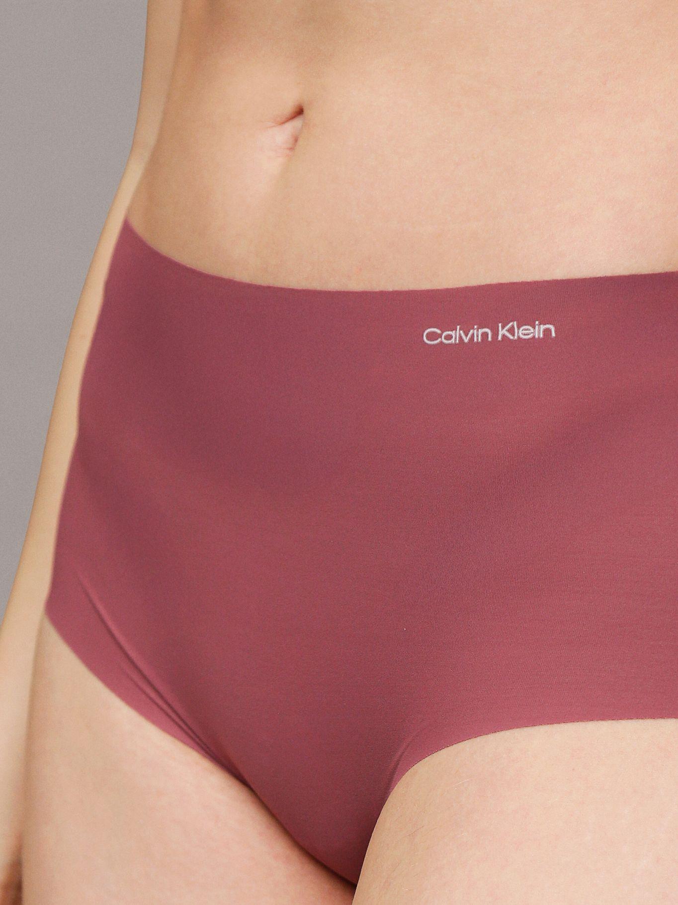 Calzón Hipster Alto Invisible Burdeo Calvin Klein-3