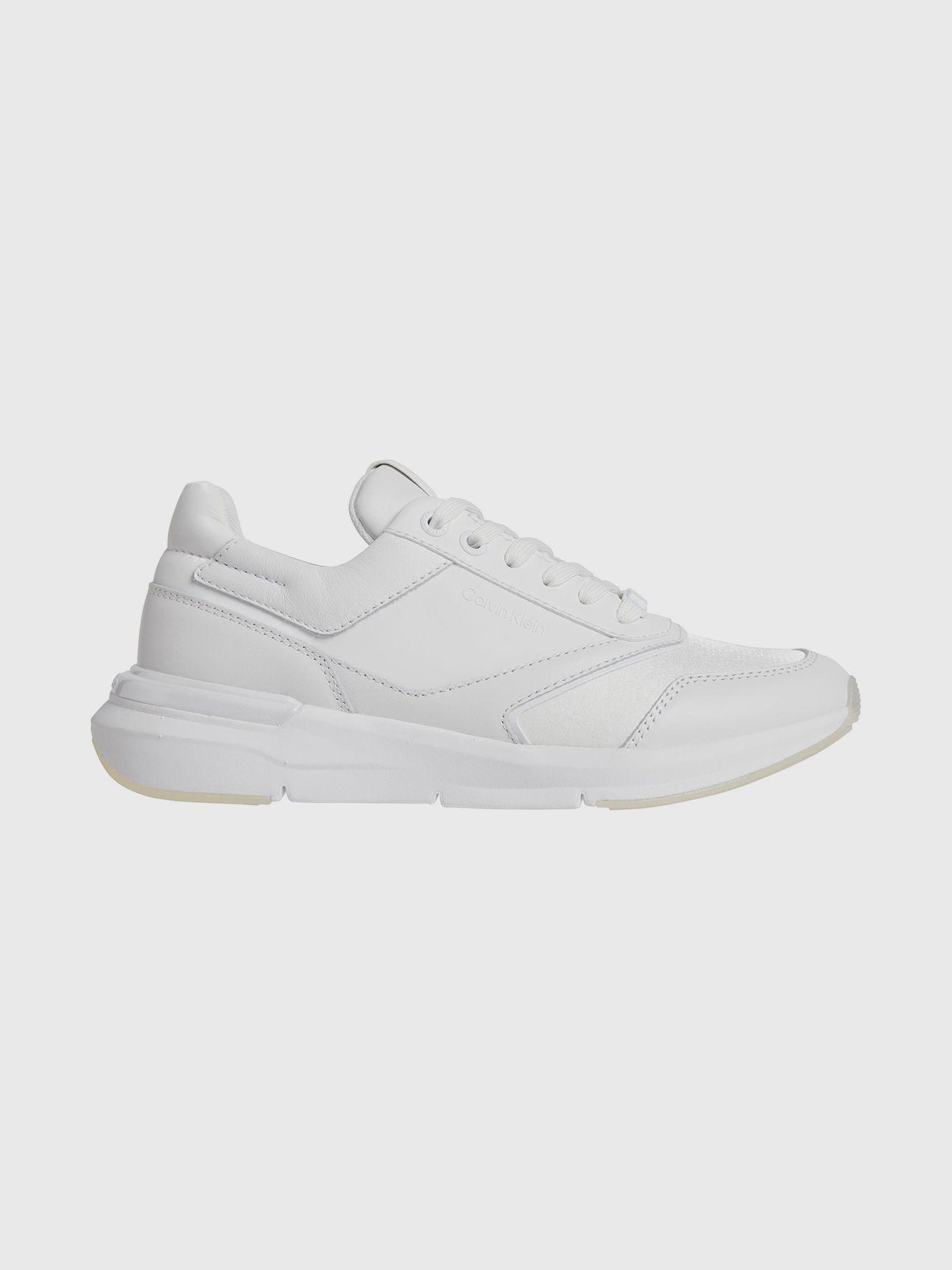 Zapatilla Cuero Runner Pearlized Blanco Calvin Klein-4