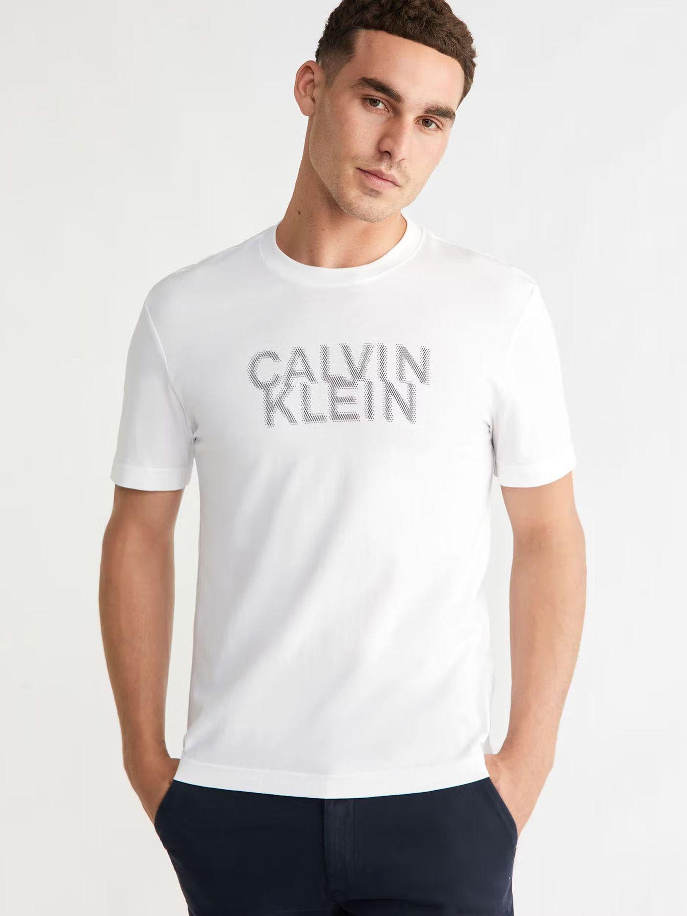 Polera Distorted Logo Blanco Calvin Klein-3
