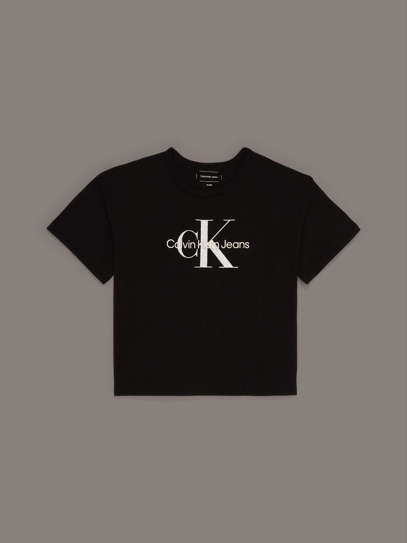 Polera holgada con logo Negro Calvin Klein-0