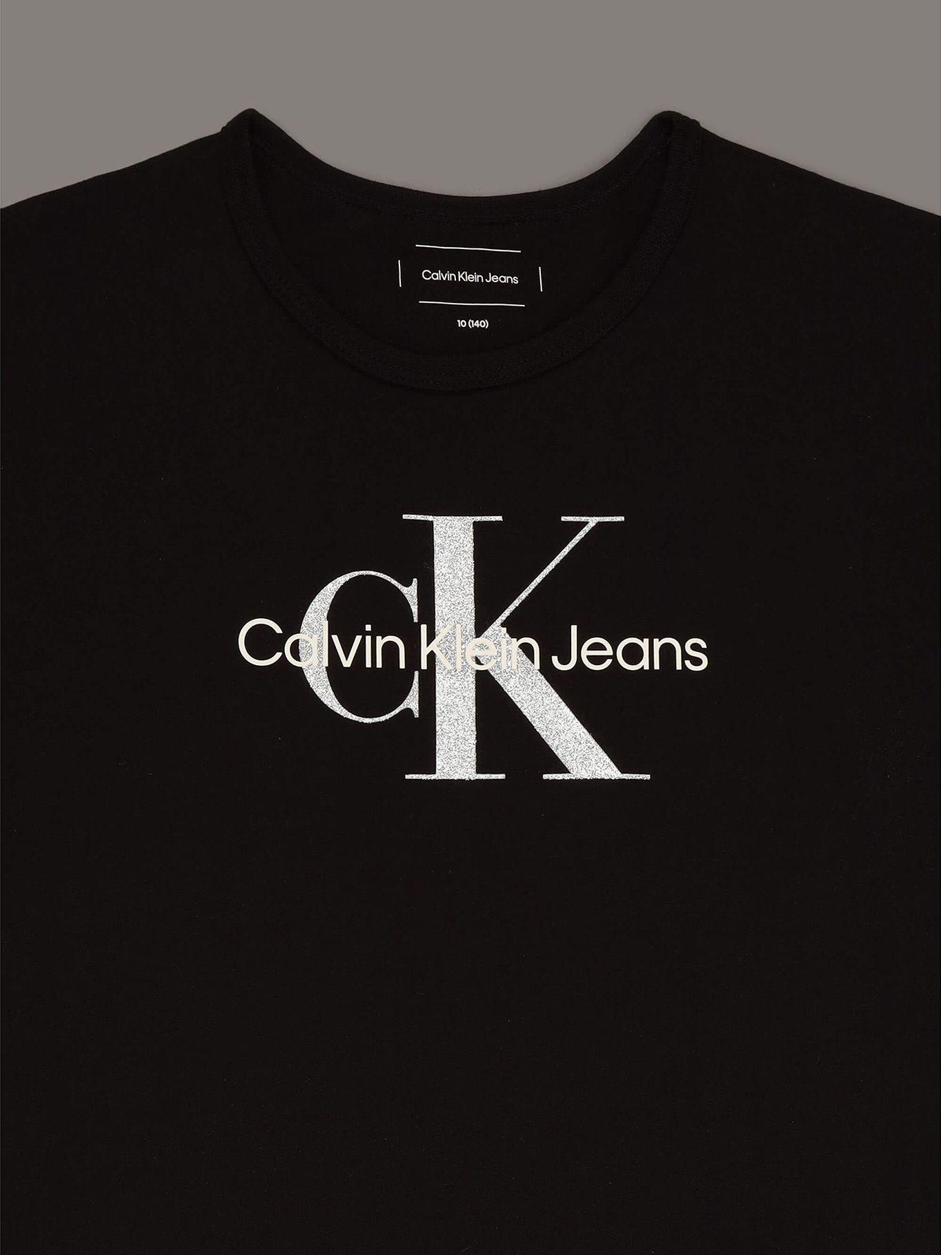 Polera holgada con logo Negro Calvin Klein-2
