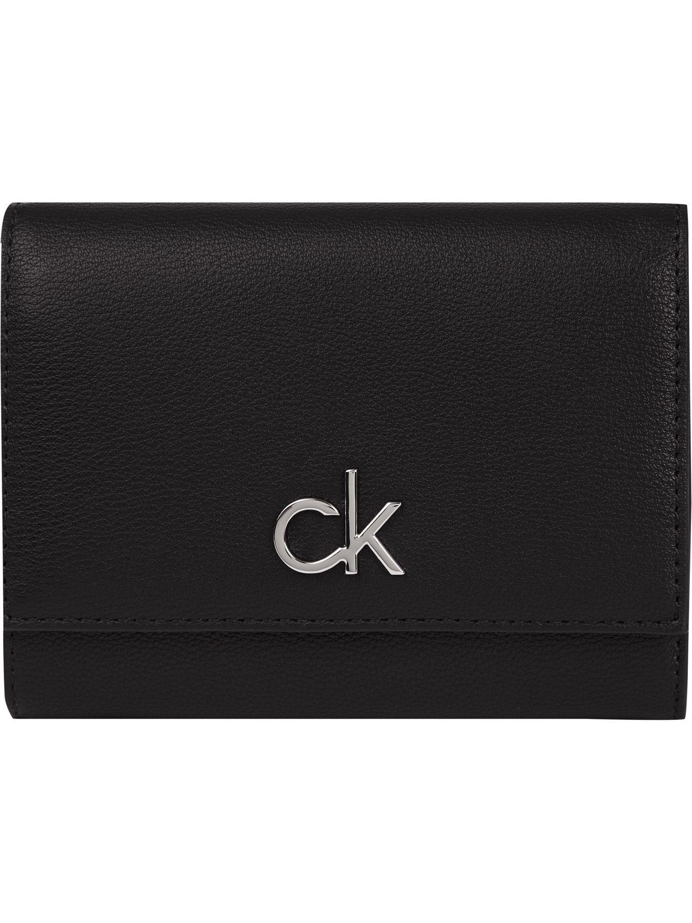 Billetera Re-Lock Trifold Negro Calvin Klein-0