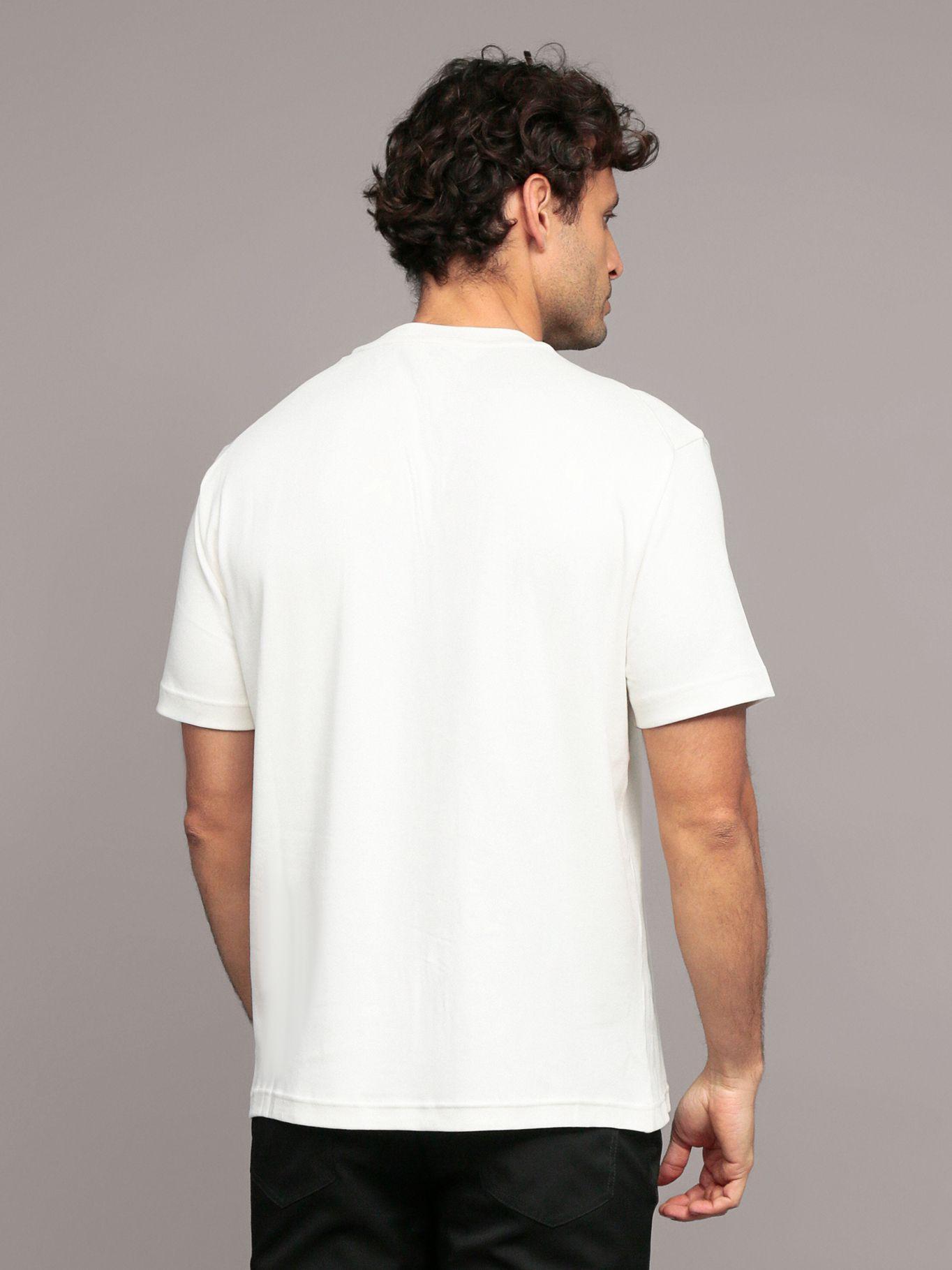 Polera con Bordado Texturizado Blanco Calvin Klein-3