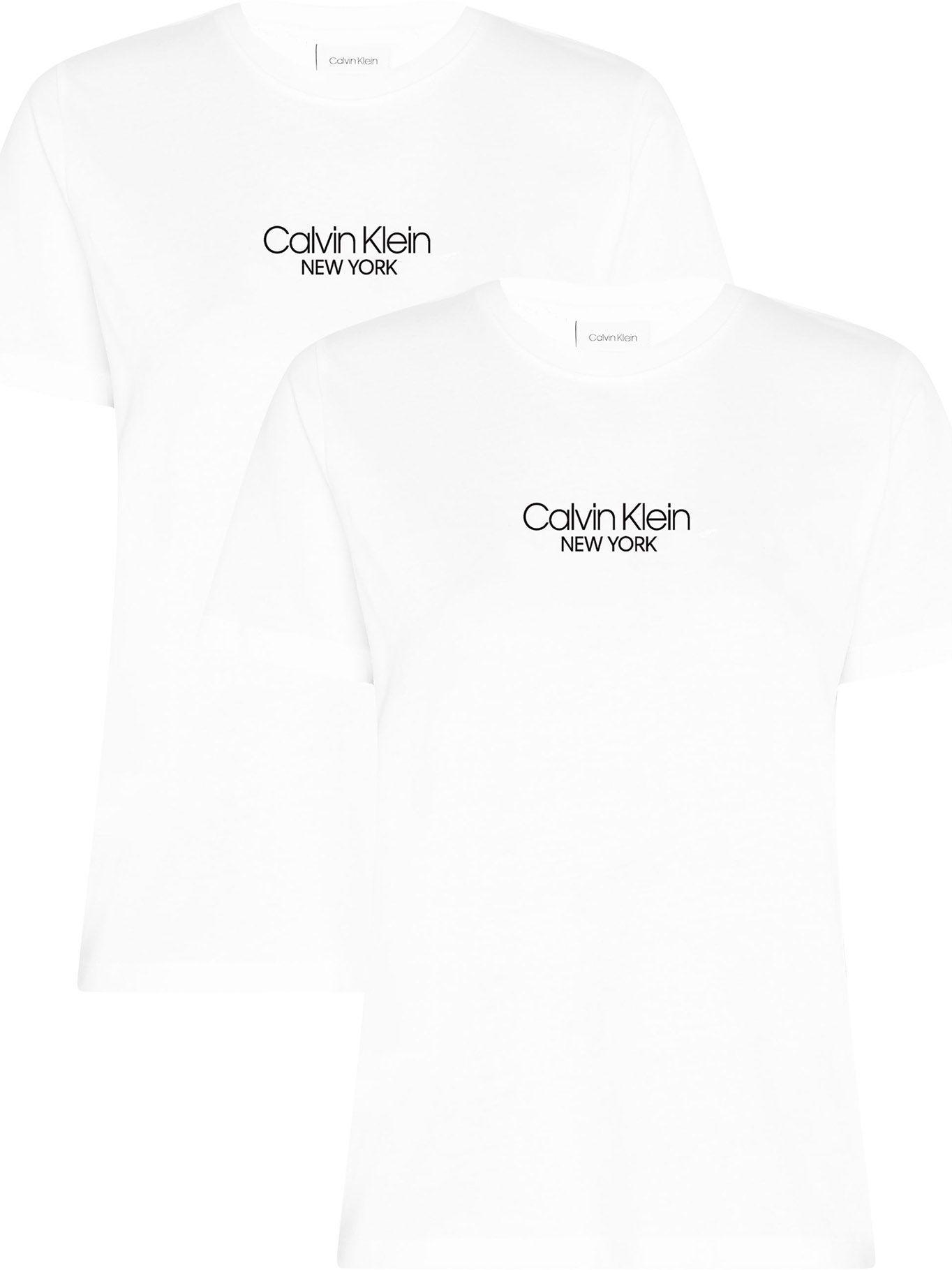 Pack 2 Poleras Slim Fit Blanco Calvin Klein-0