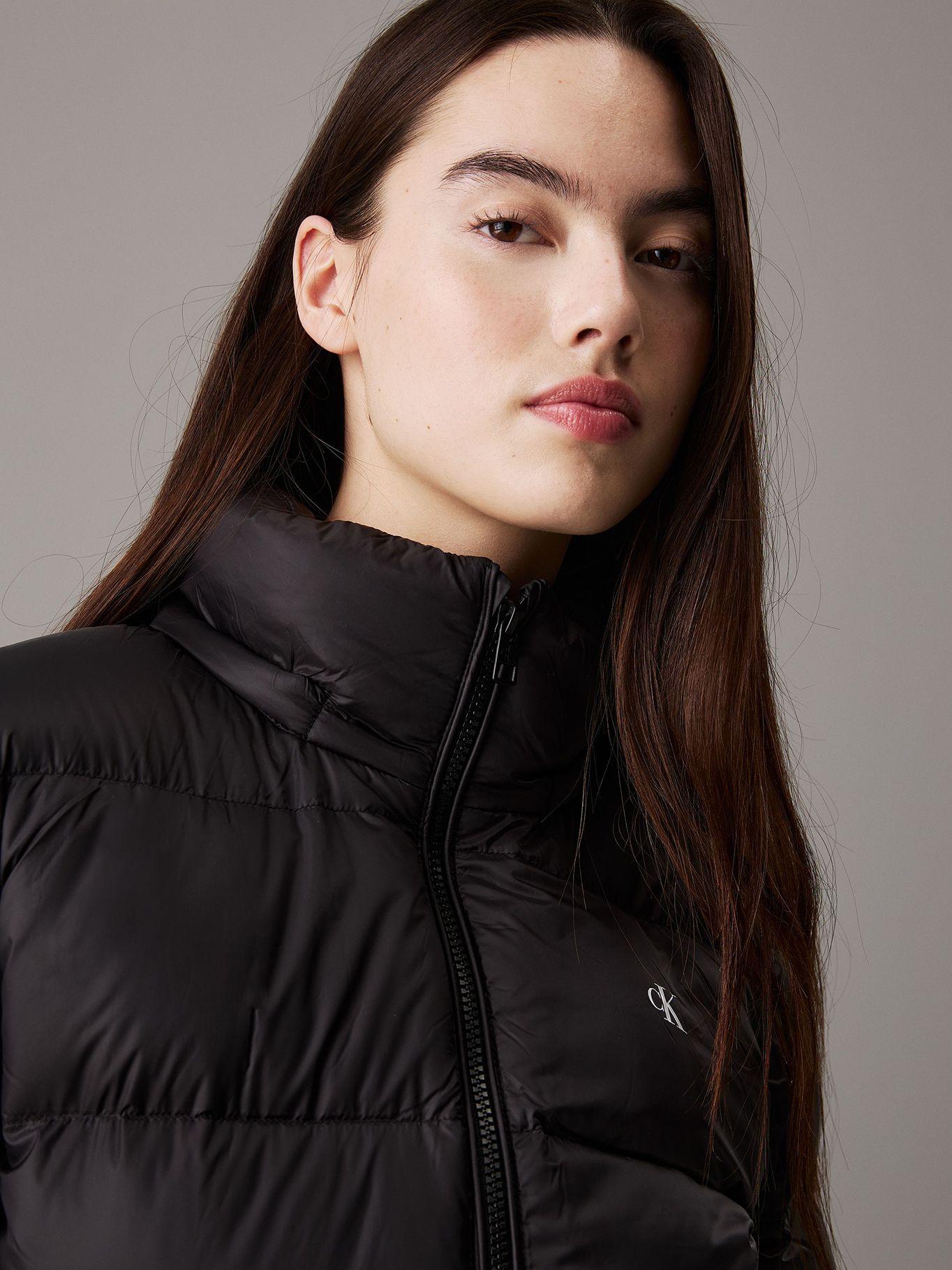 Parka Down Short Puffer Negro Calvin Klein-3
