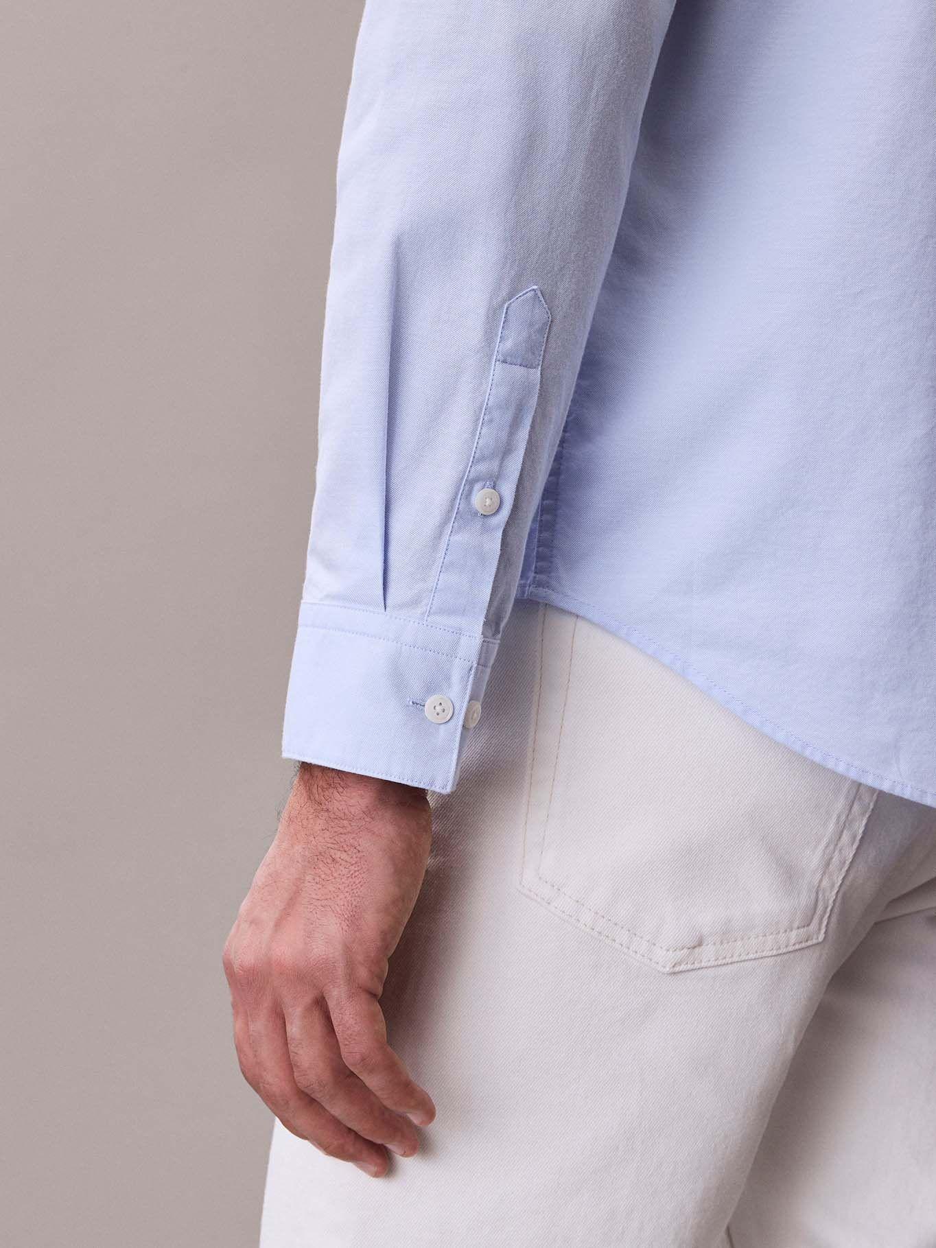 Camisa Oxford Clásica Celeste Calvin Klein-4
