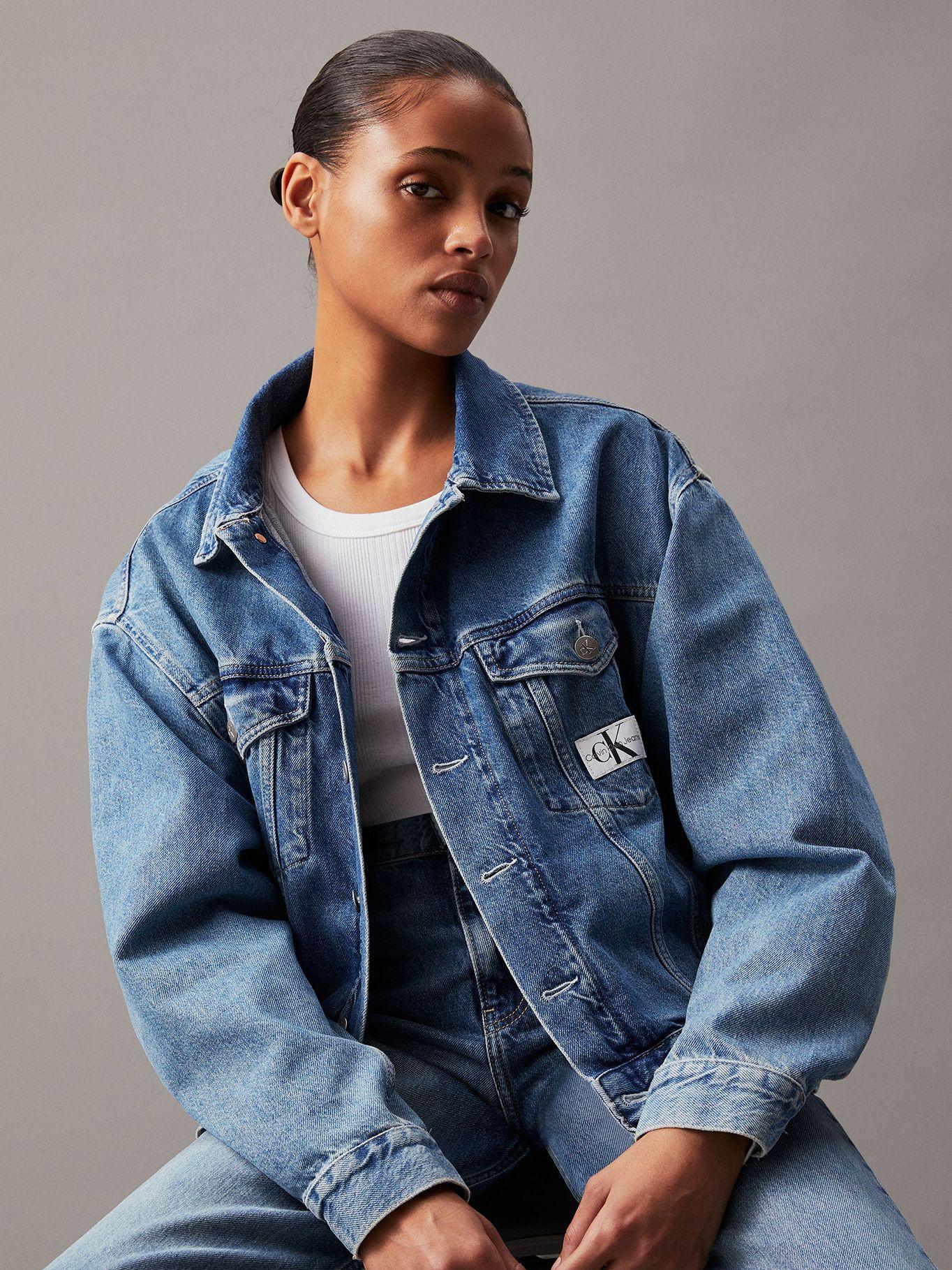 Chaqueta Boxy Denim Azul Calvin Klein-0