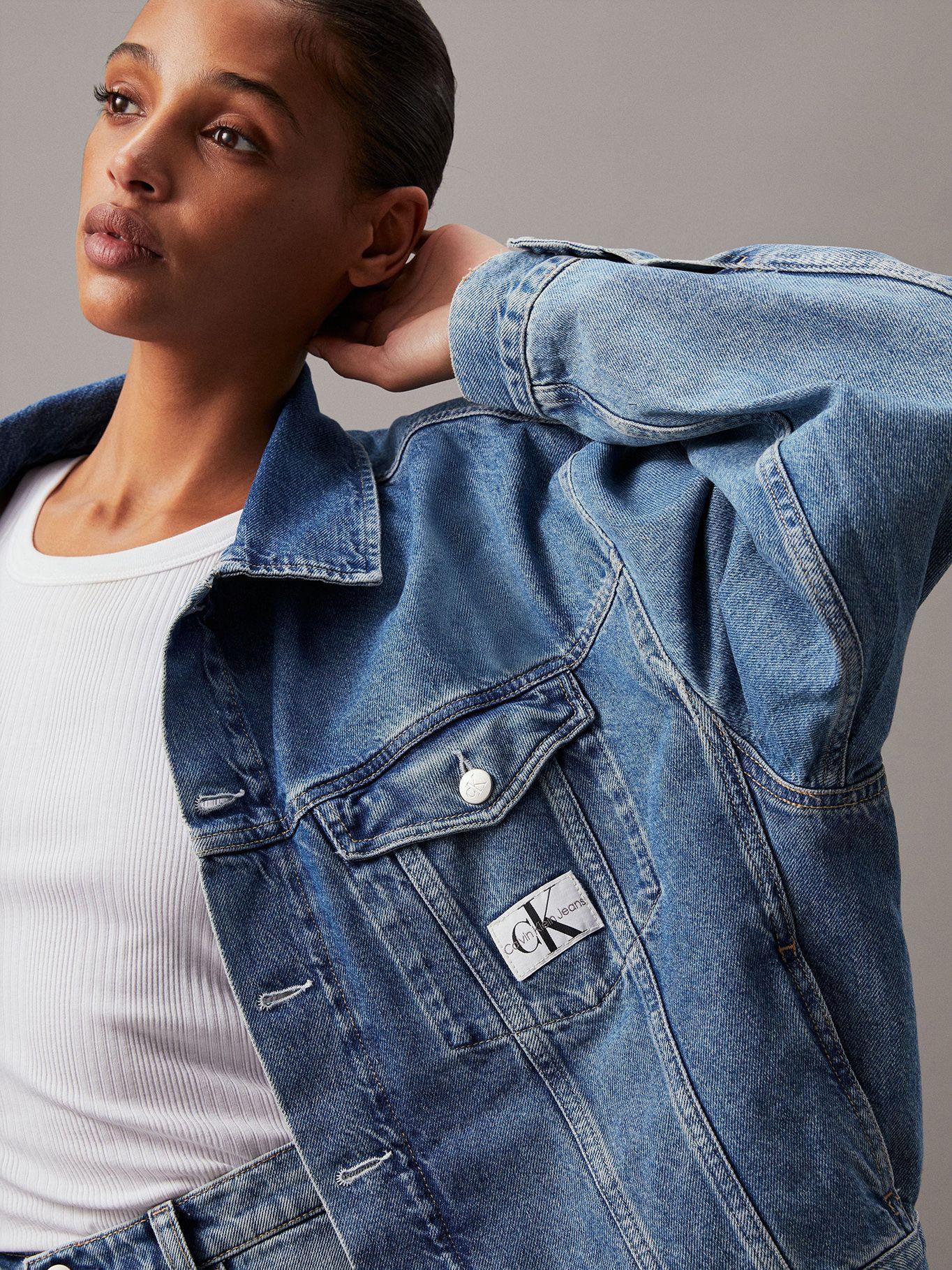 Chaqueta Boxy Denim Azul Calvin Klein-3