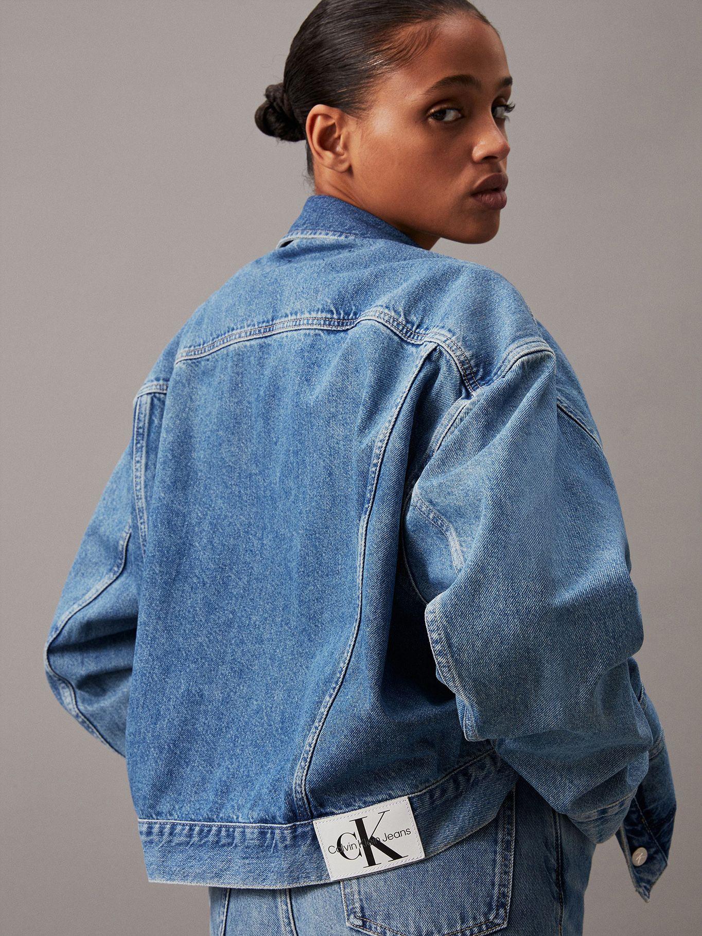 Chaqueta Boxy Denim Azul Calvin Klein-4