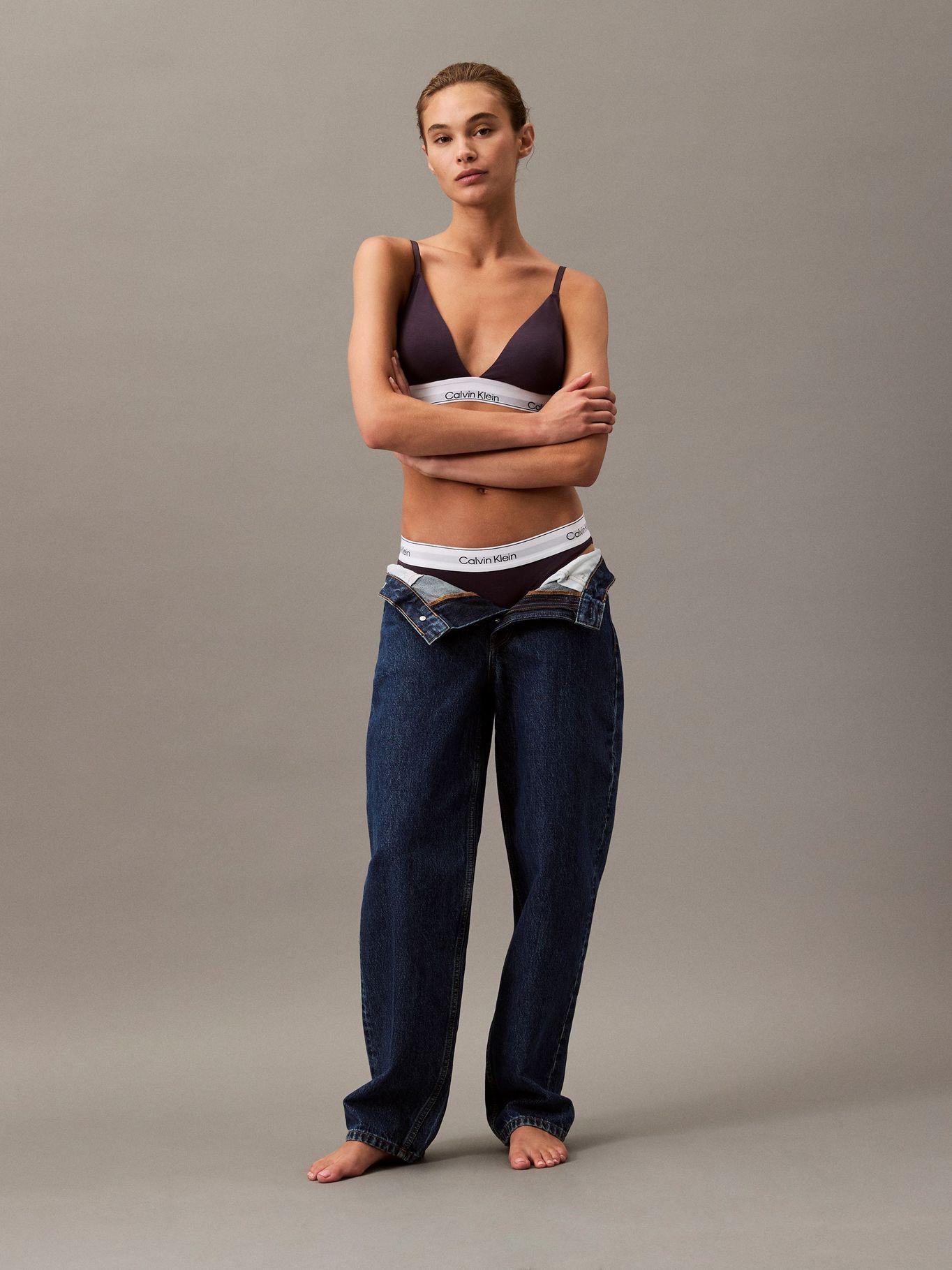 Bralette Triángulo Lightly Lined Morado Calvin Klein-1