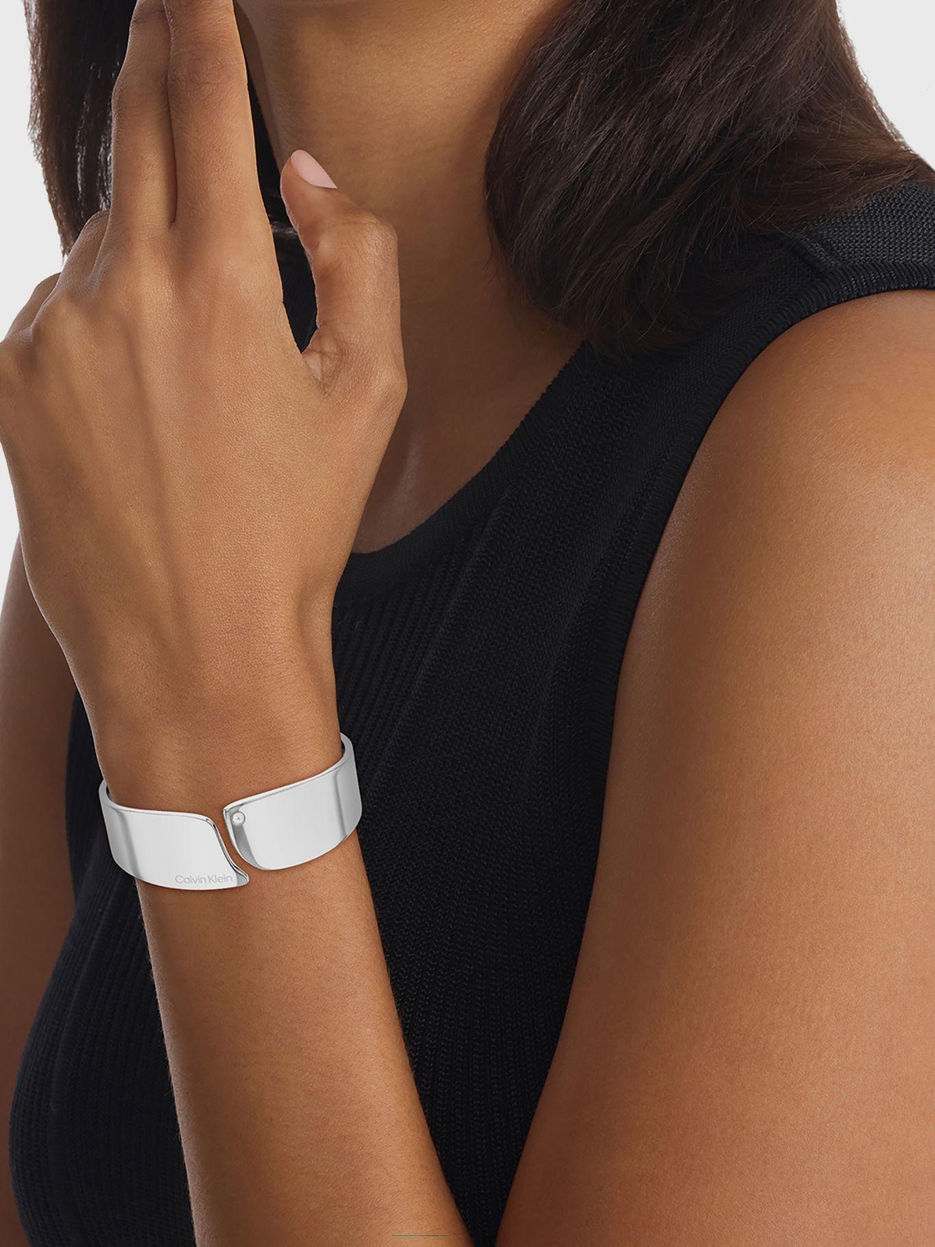 Brazalete Minimalist Organic Plateado Calvin Klein-2
