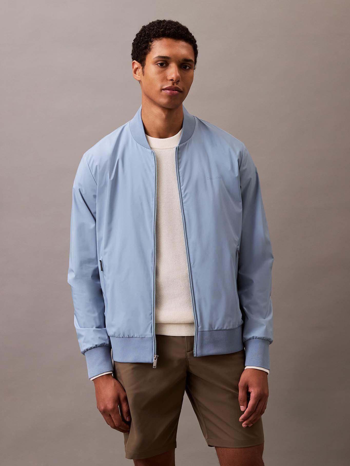 Chaqueta Bomber Matte Celeste Calvin Klein-0