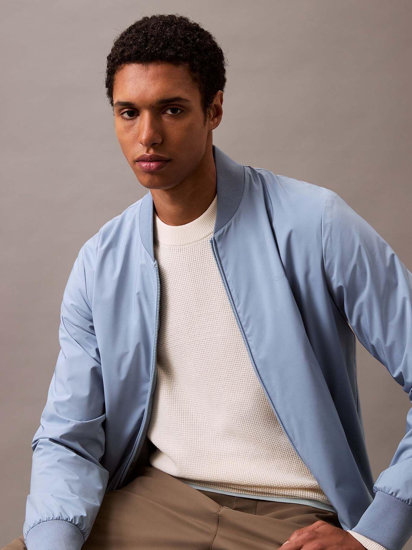 Chaqueta Bomber Matte Celeste Calvin Klein-4