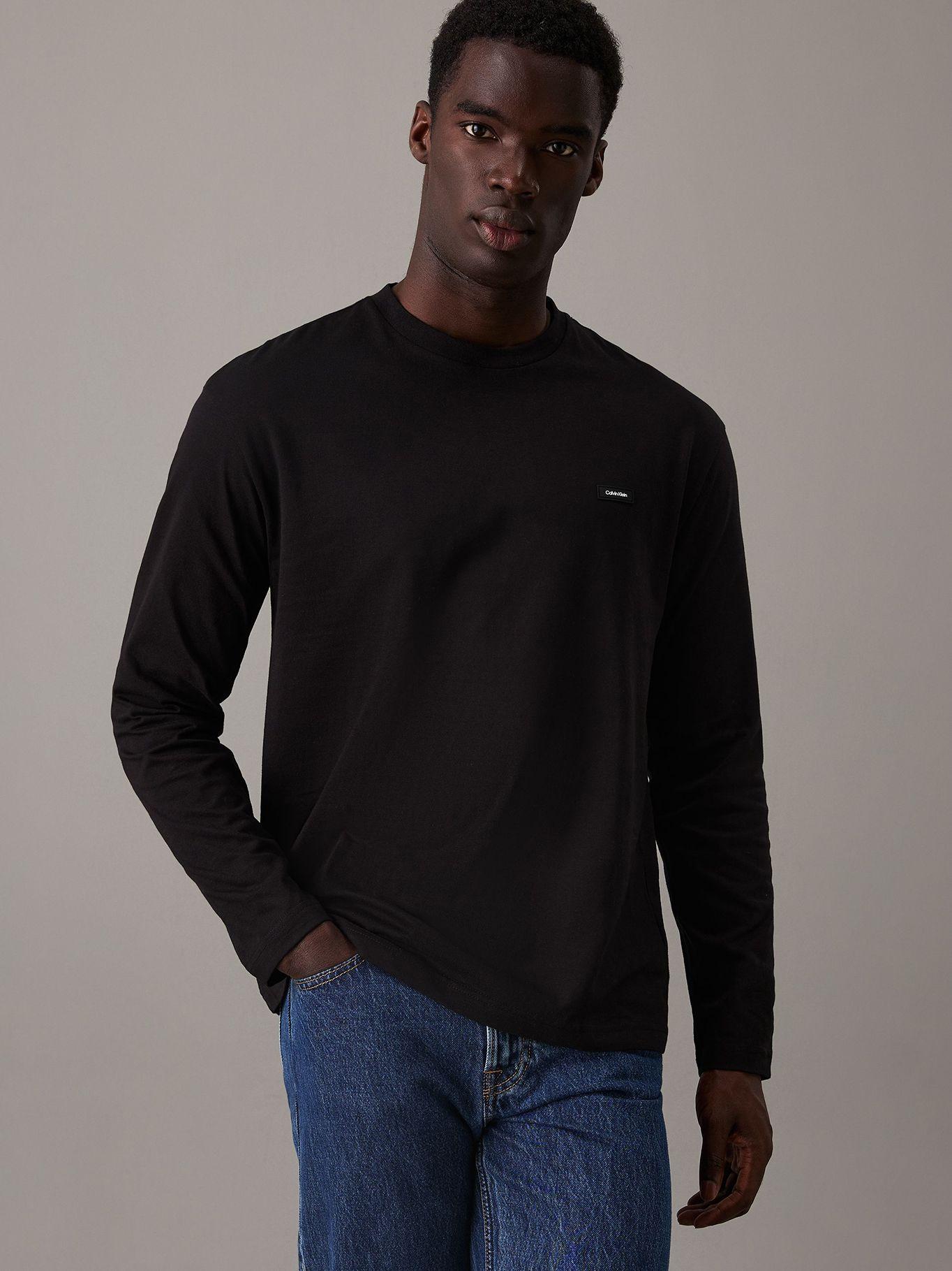 Polera LS Cotton Comfort Negro Calvin Klein-0