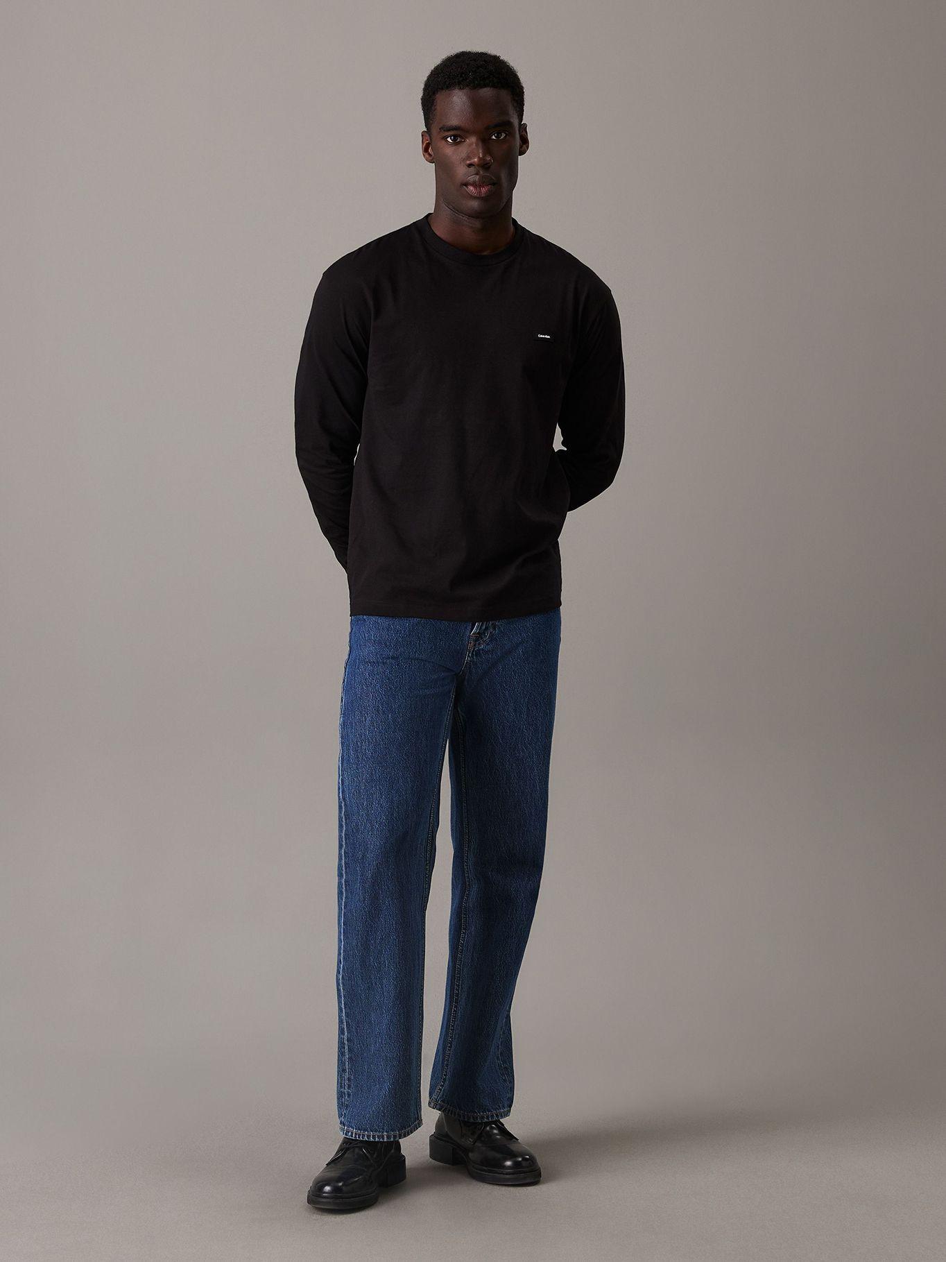 Polera LS Cotton Comfort Negro Calvin Klein-1
