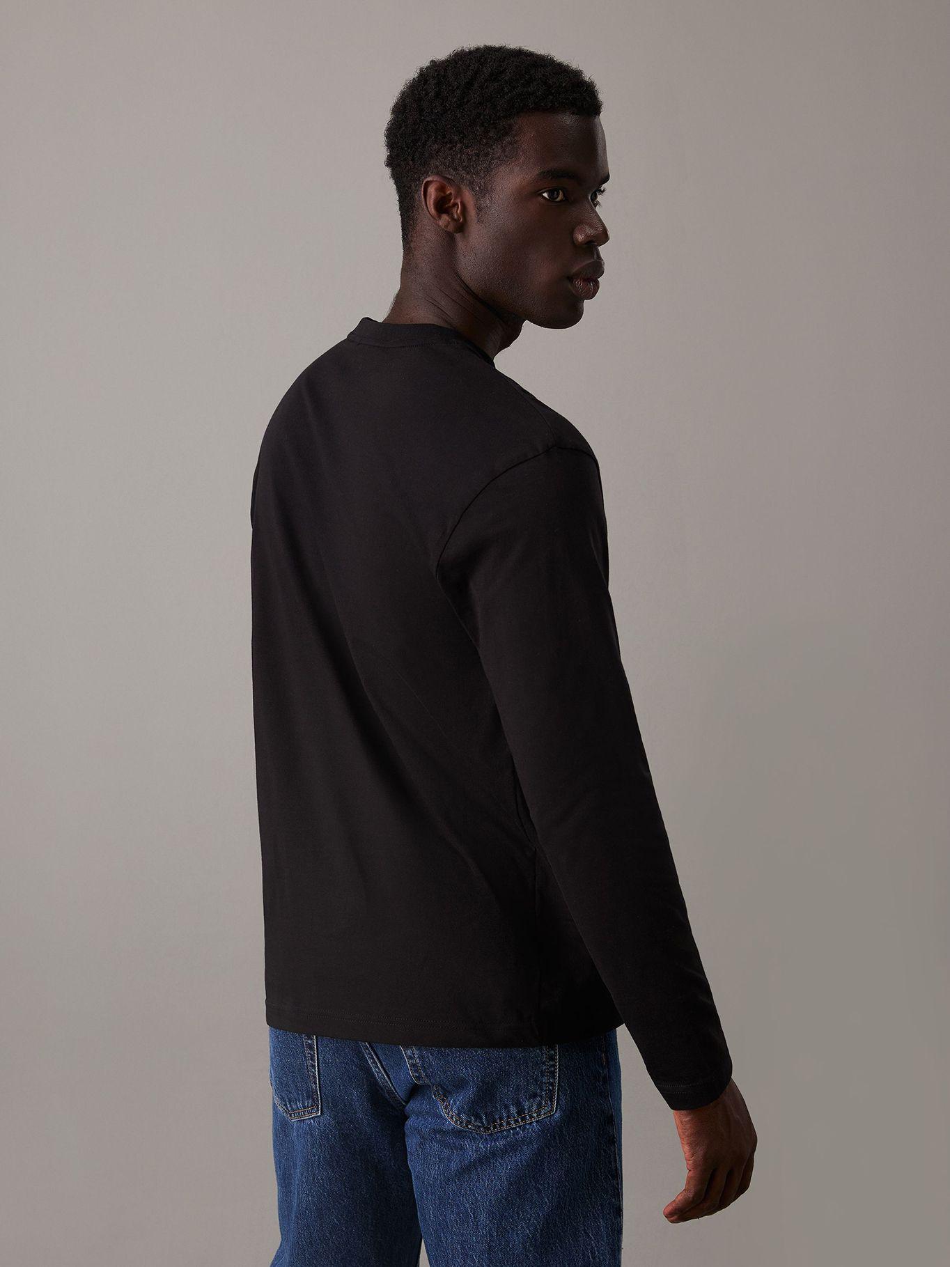 Polera LS Cotton Comfort Negro Calvin Klein-2