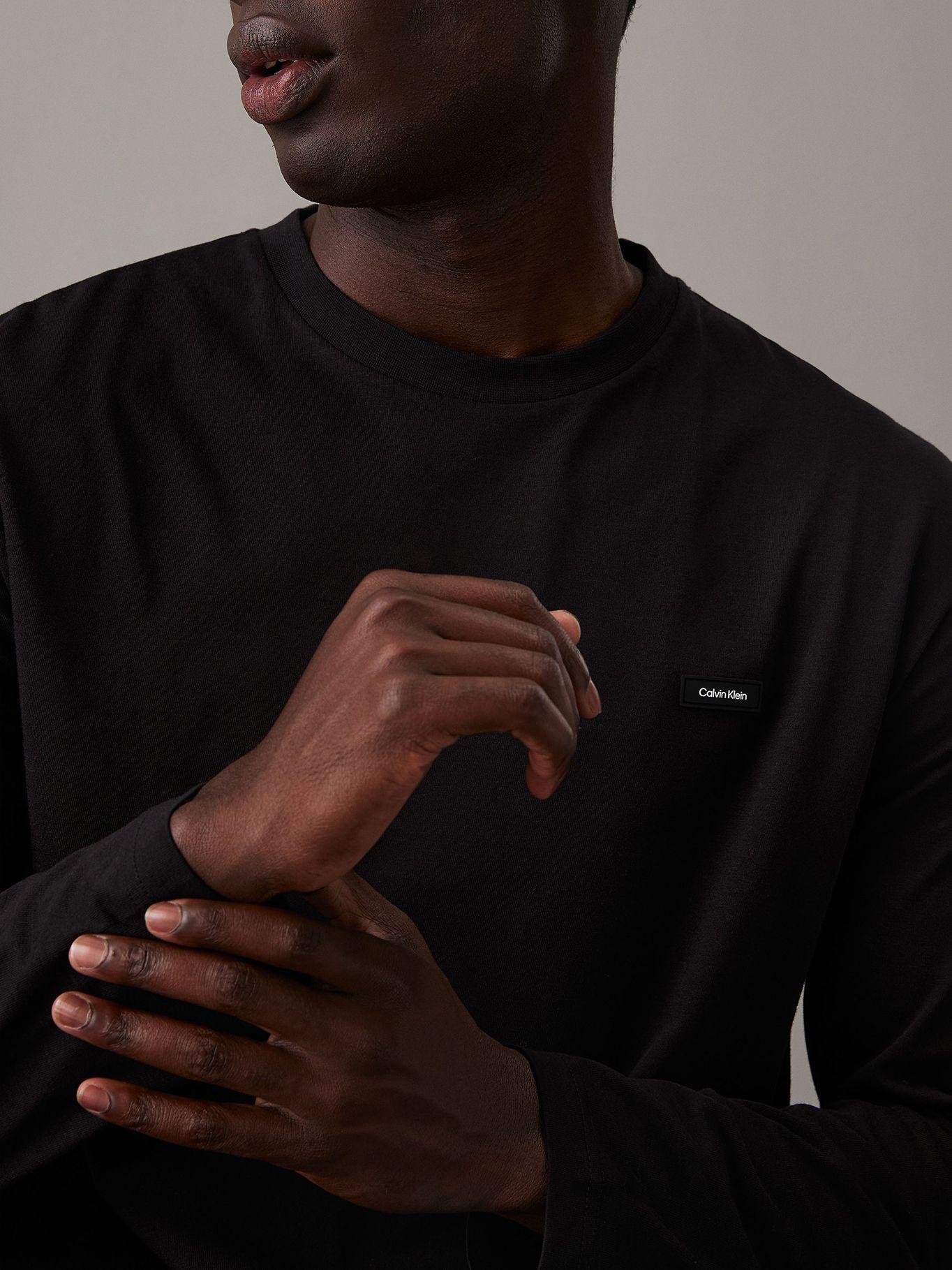 Polera LS Cotton Comfort Negro Calvin Klein-3