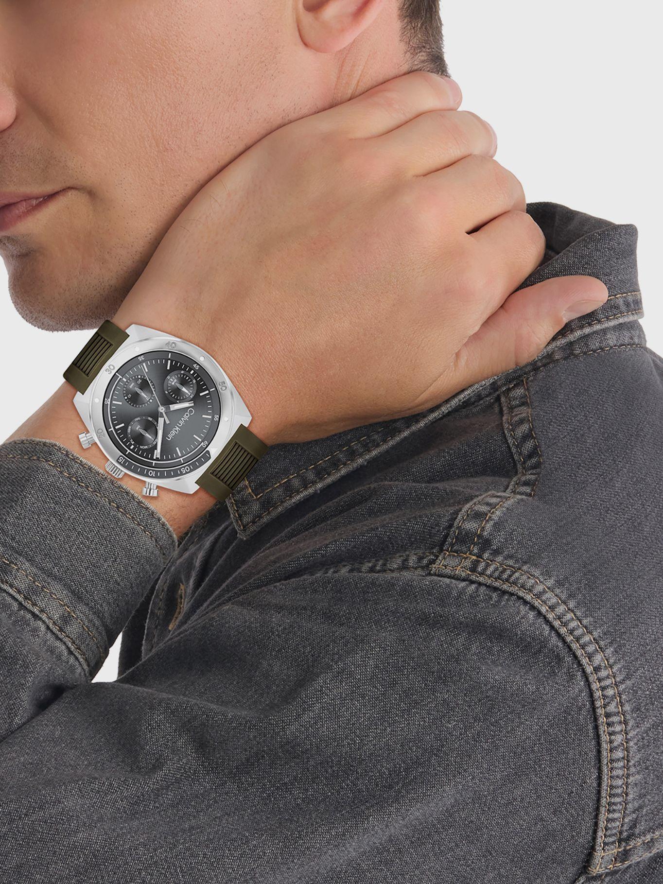 Reloj Multifunction Link Bracelet Verde Calvin Klein-3