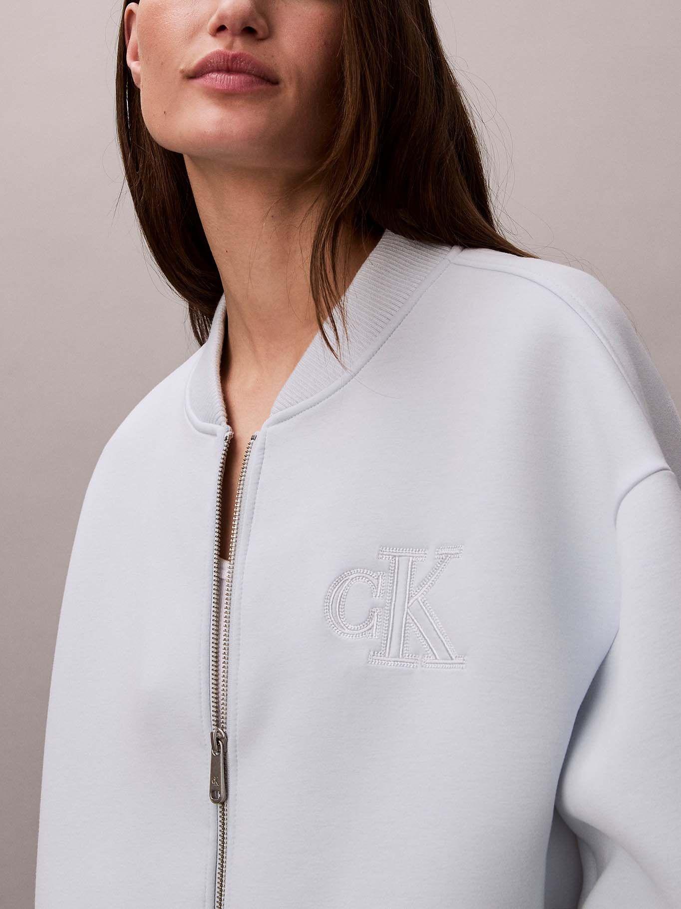 Chaqueta Bomber Holgada Celeste Calvin Klein-4