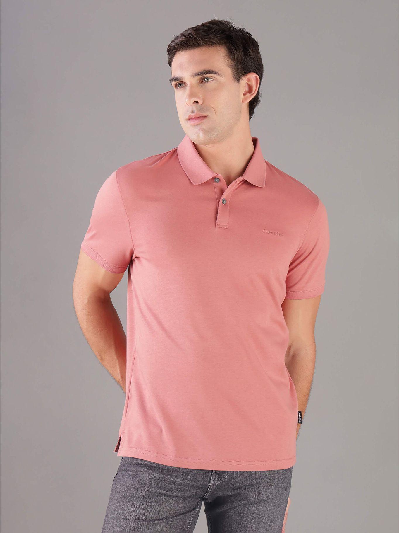Polo Solid Liquid Rosado Calvin Klein-0