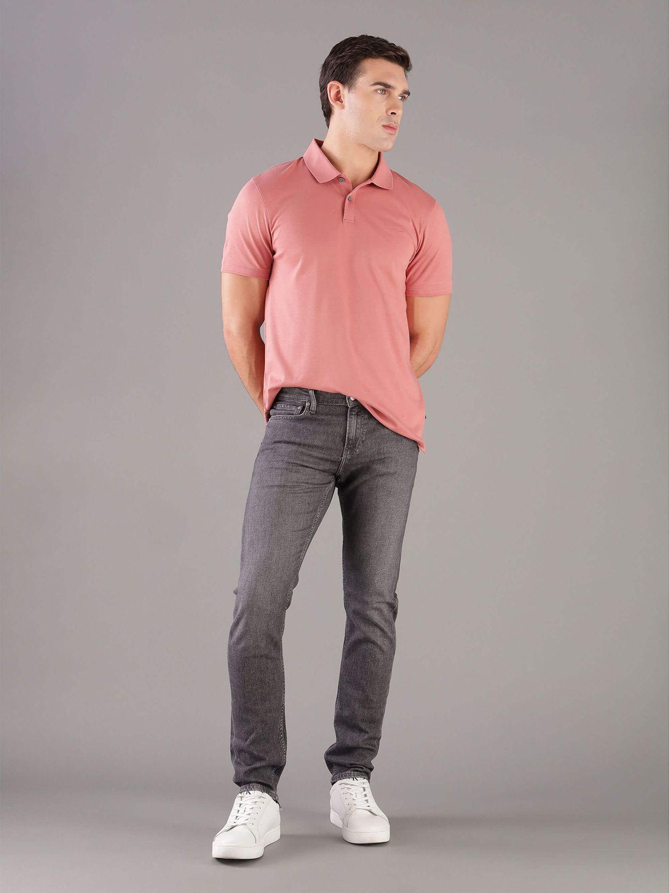 Polo Solid Liquid Rosado Calvin Klein-1