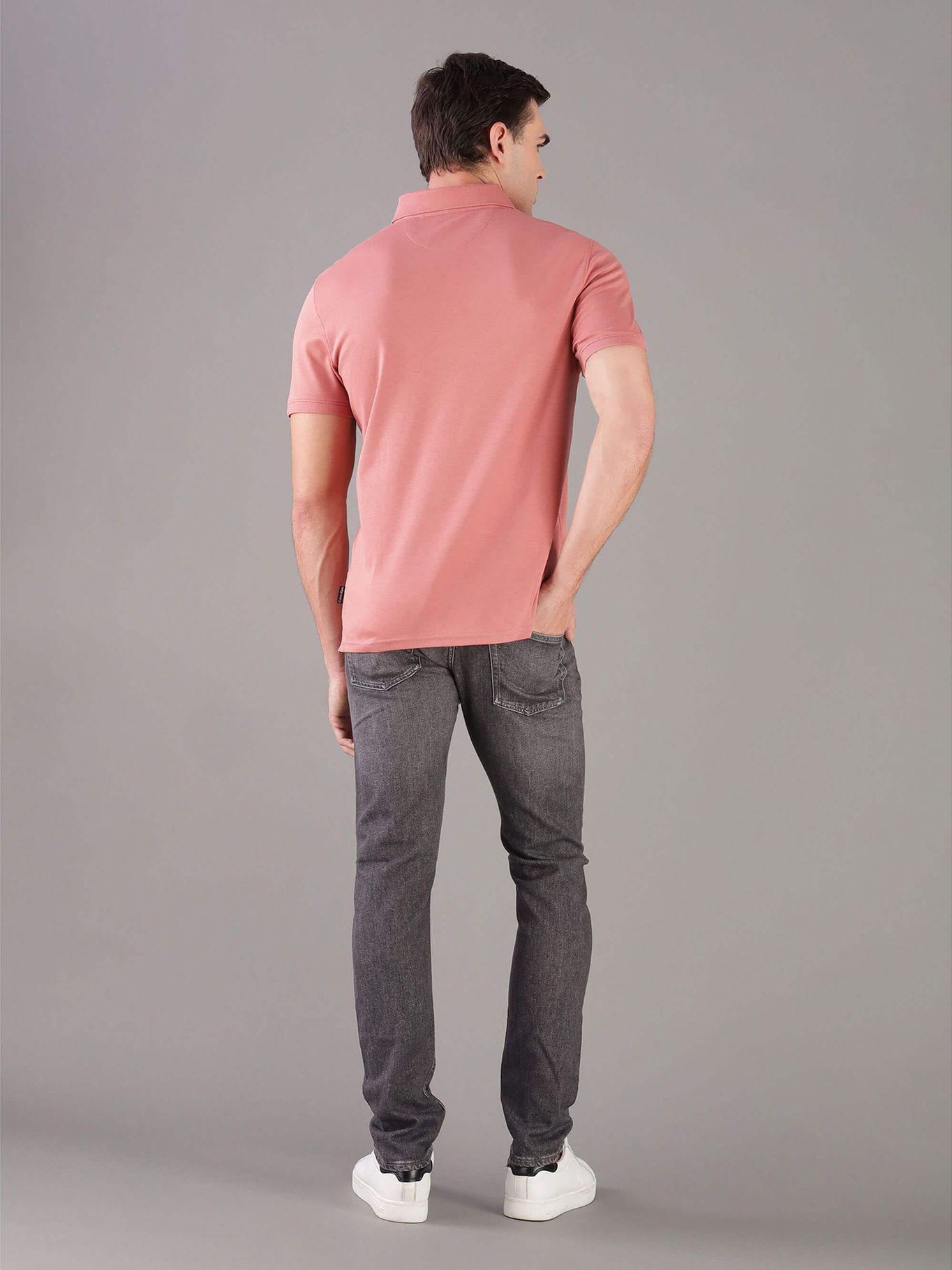 Polo Solid Liquid Rosado Calvin Klein-2