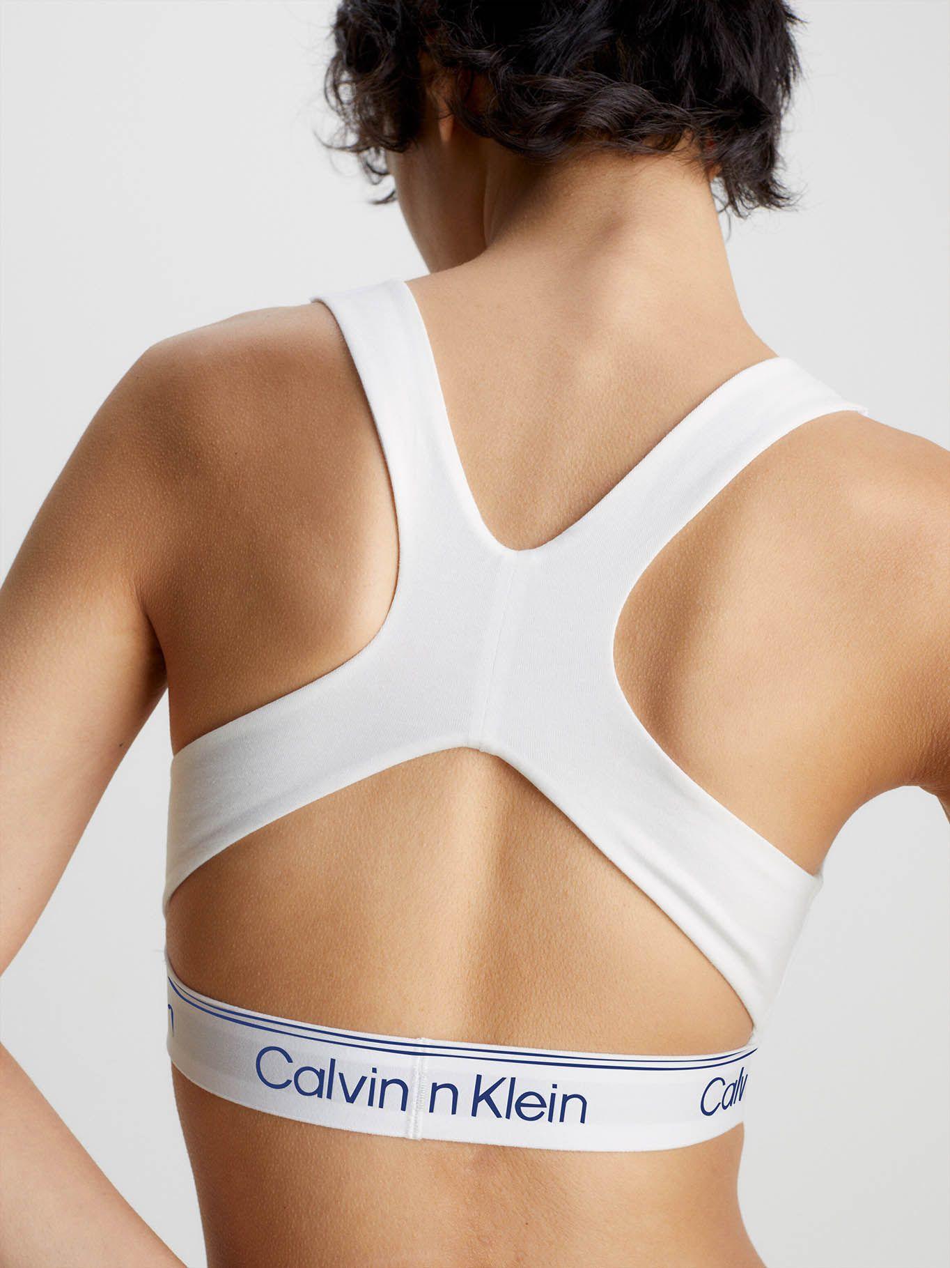 Bralette con logo Blanco Calvin Klein QF7185-110-3