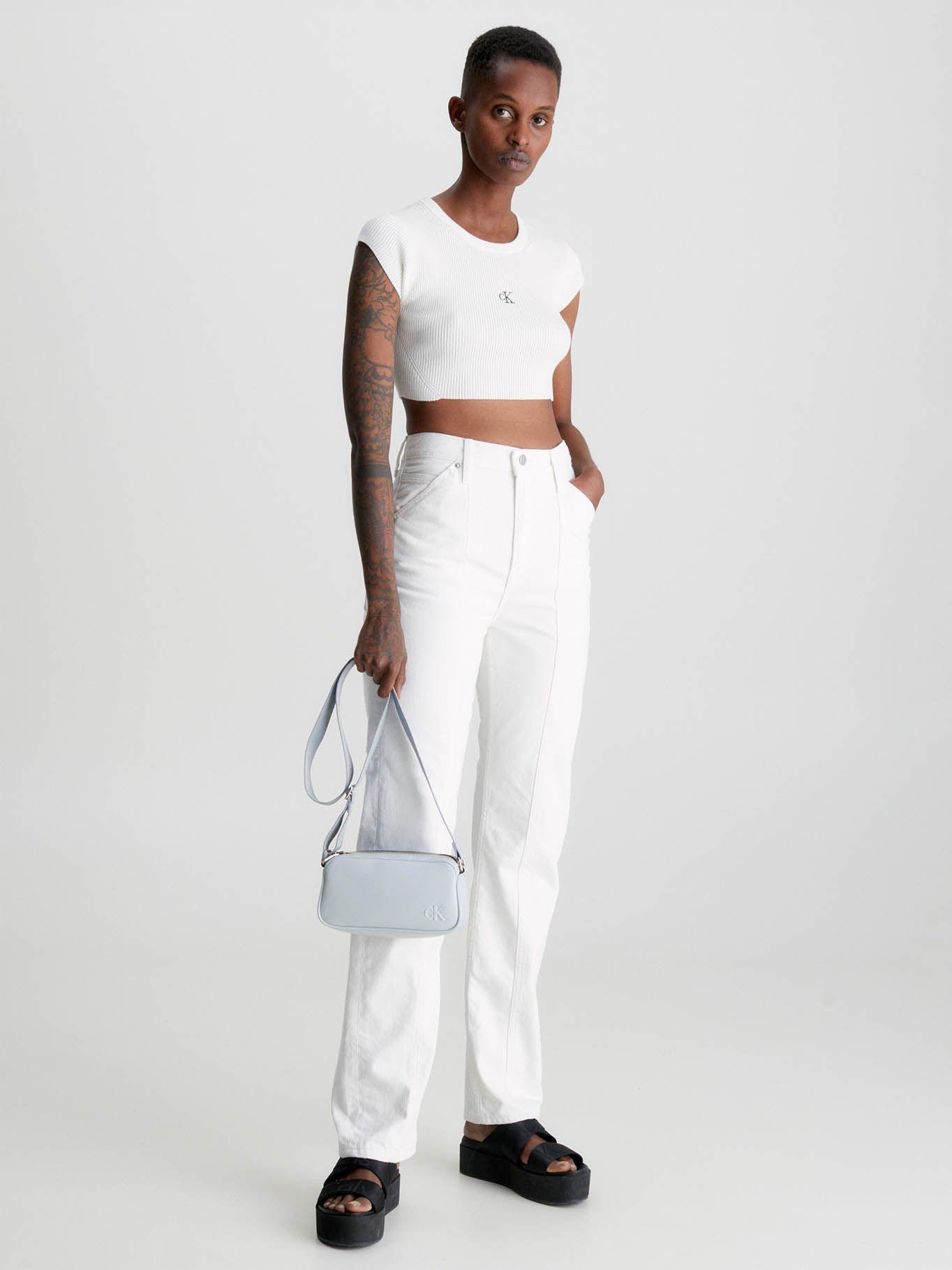 Bolso bandolera pequeño Blanco Calvin Klein K60K610326-PNZ-2