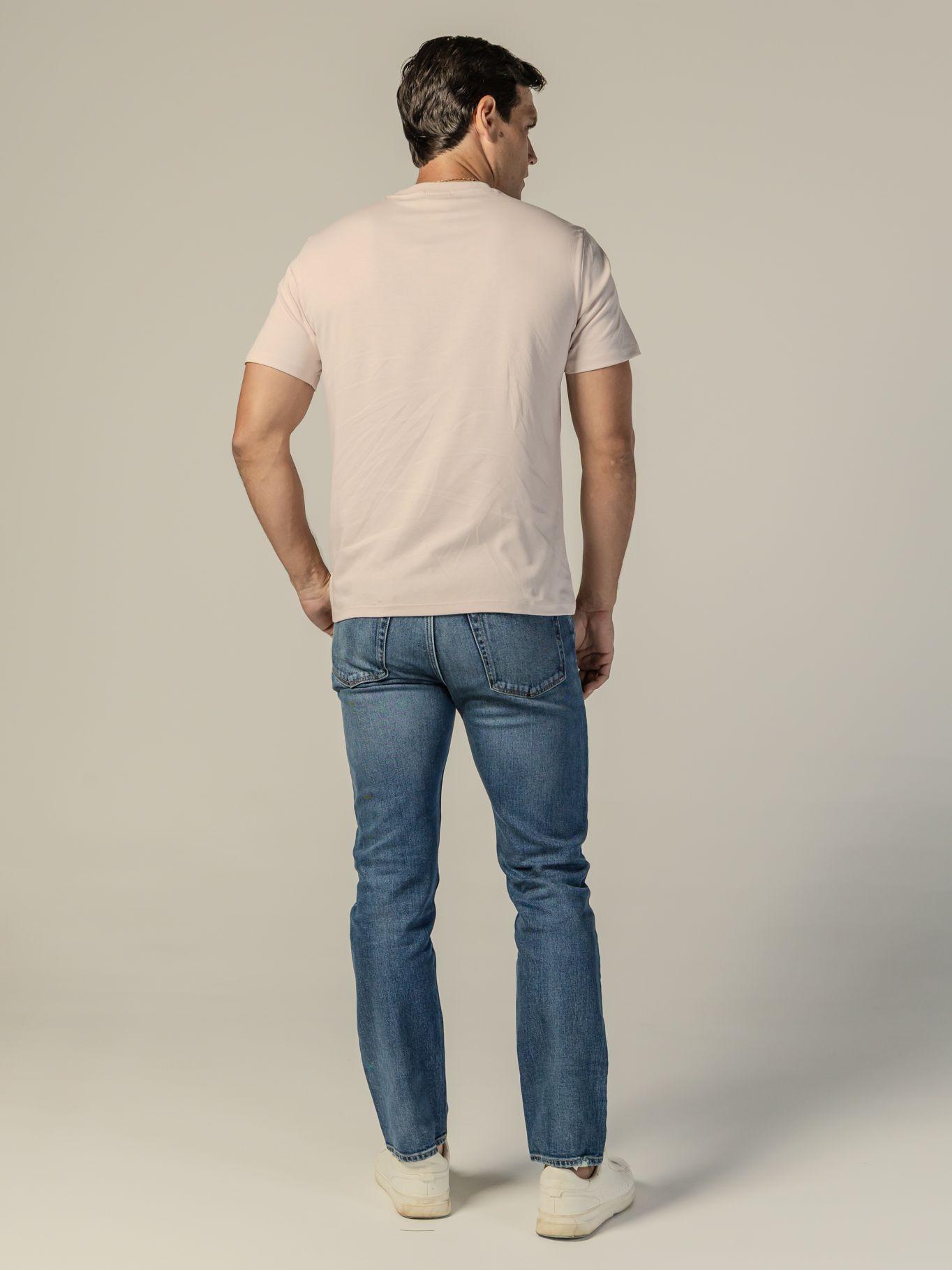 Polera de Algodón Supima con Logo Rosado Calvin Klein-2