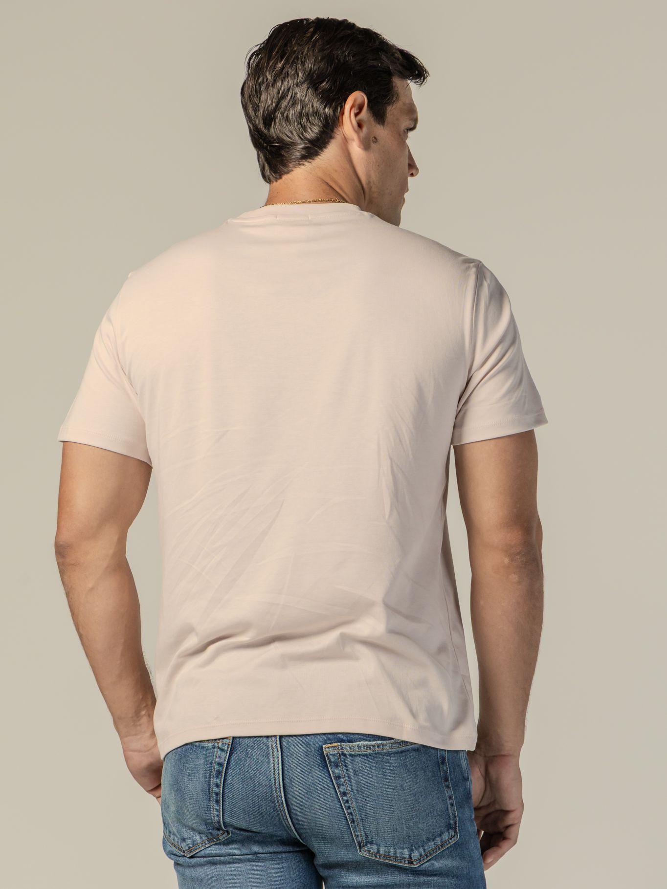 Polera de Algodón Supima con Logo Rosado Calvin Klein-3