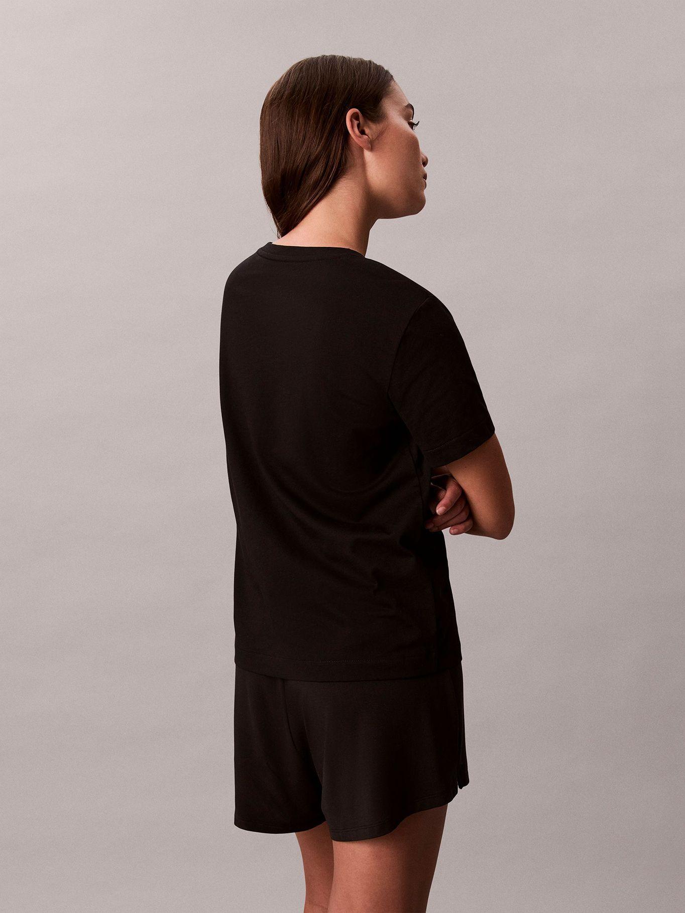 Pack de 2 Poleras con Cuello En V Negro Calvin Klein-3