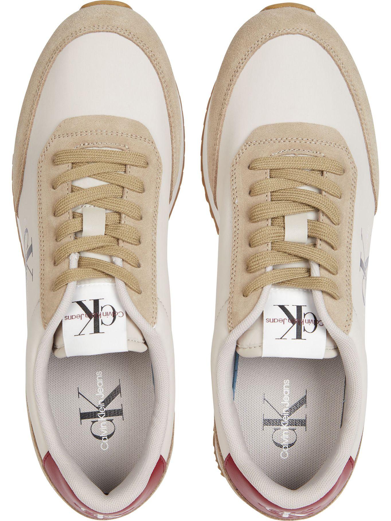 Zapatilla Retro Runner Ny Mono Beige Calvin Klein-2