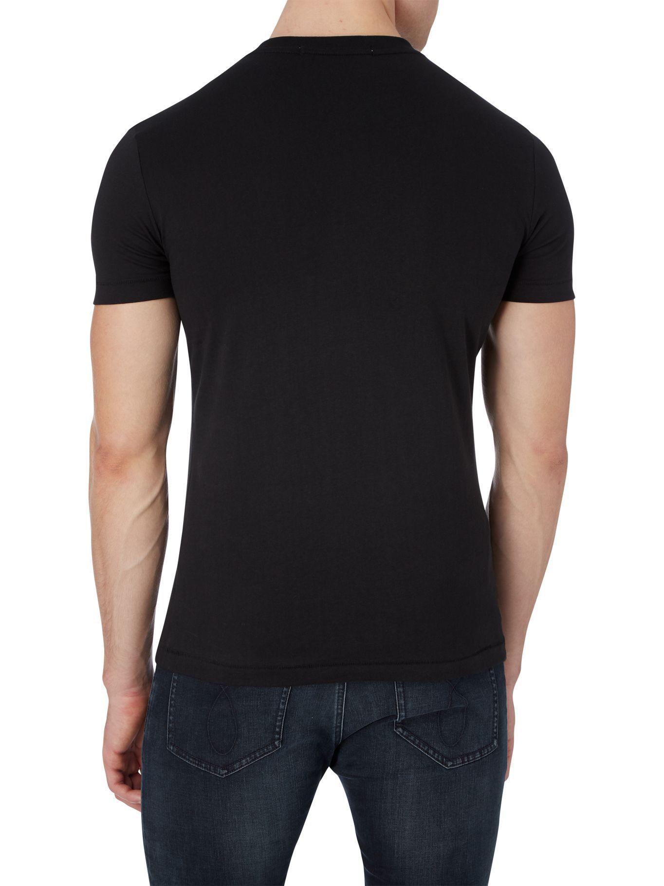 Polera Blurred Silver Negro Calvin Klein-1