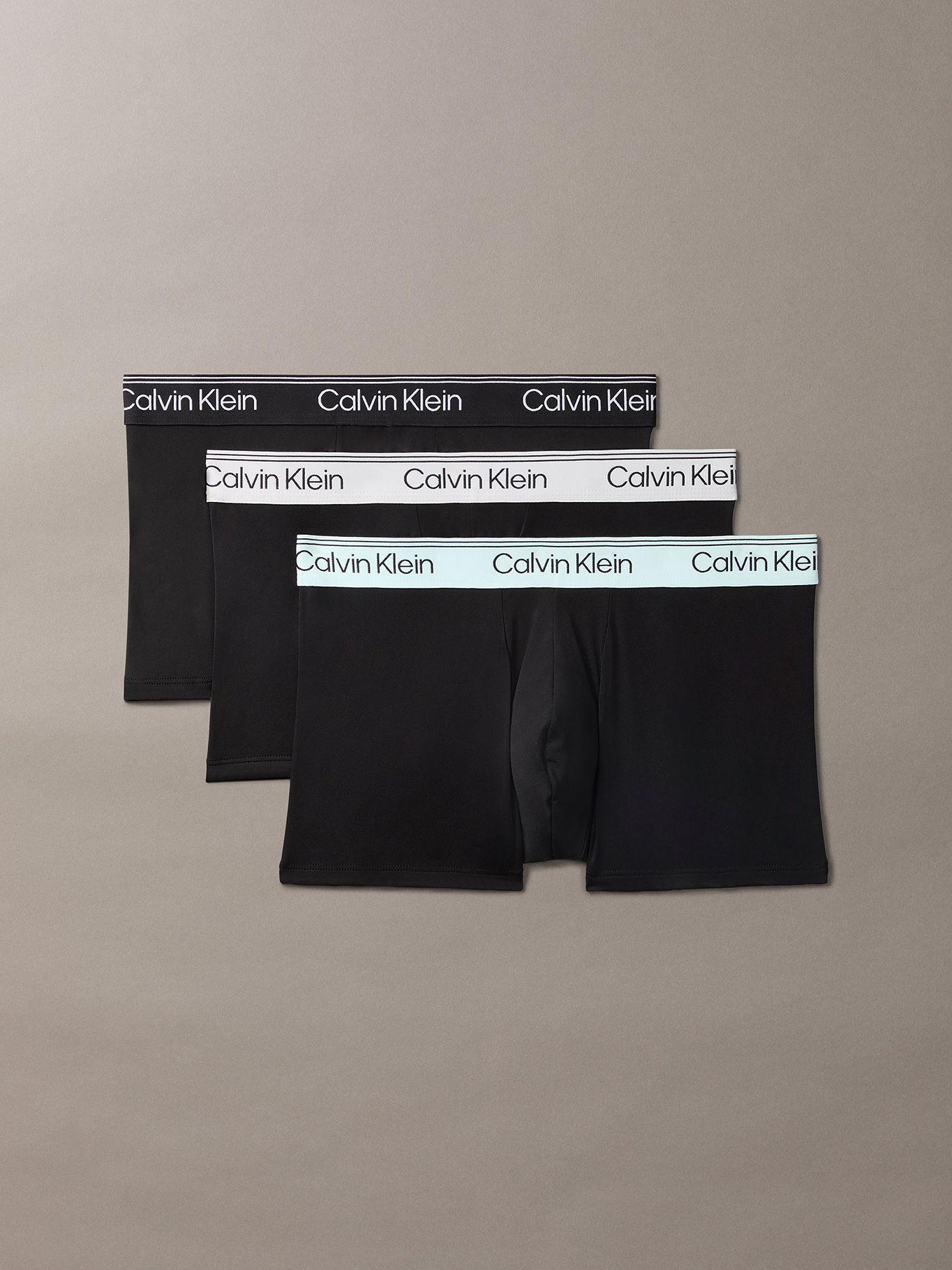 Pack 3 Bóxers Low Trunk Microfiber Negro Calvin Klein-0