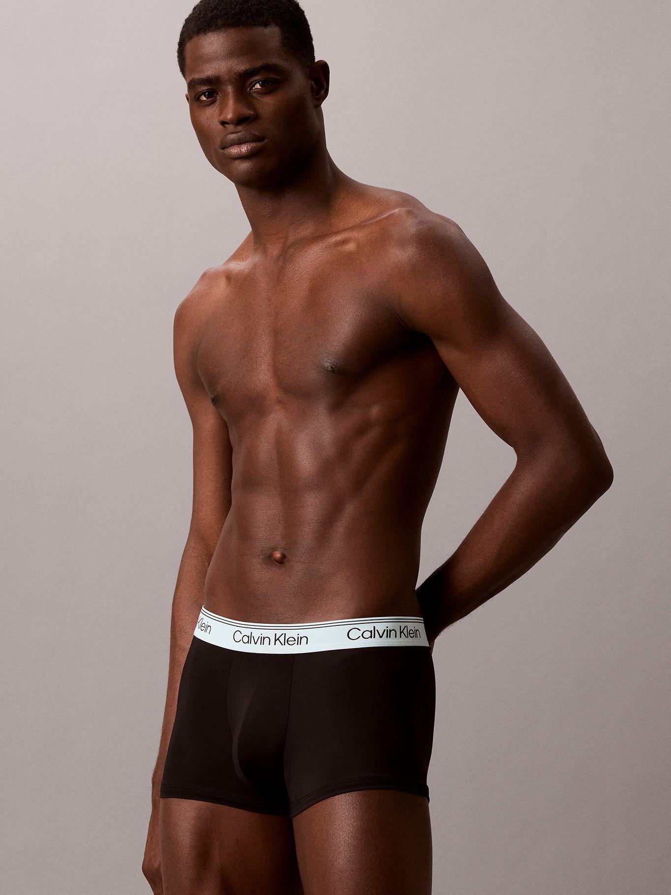 Pack 3 Bóxers Low Trunk Microfiber Negro Calvin Klein-4