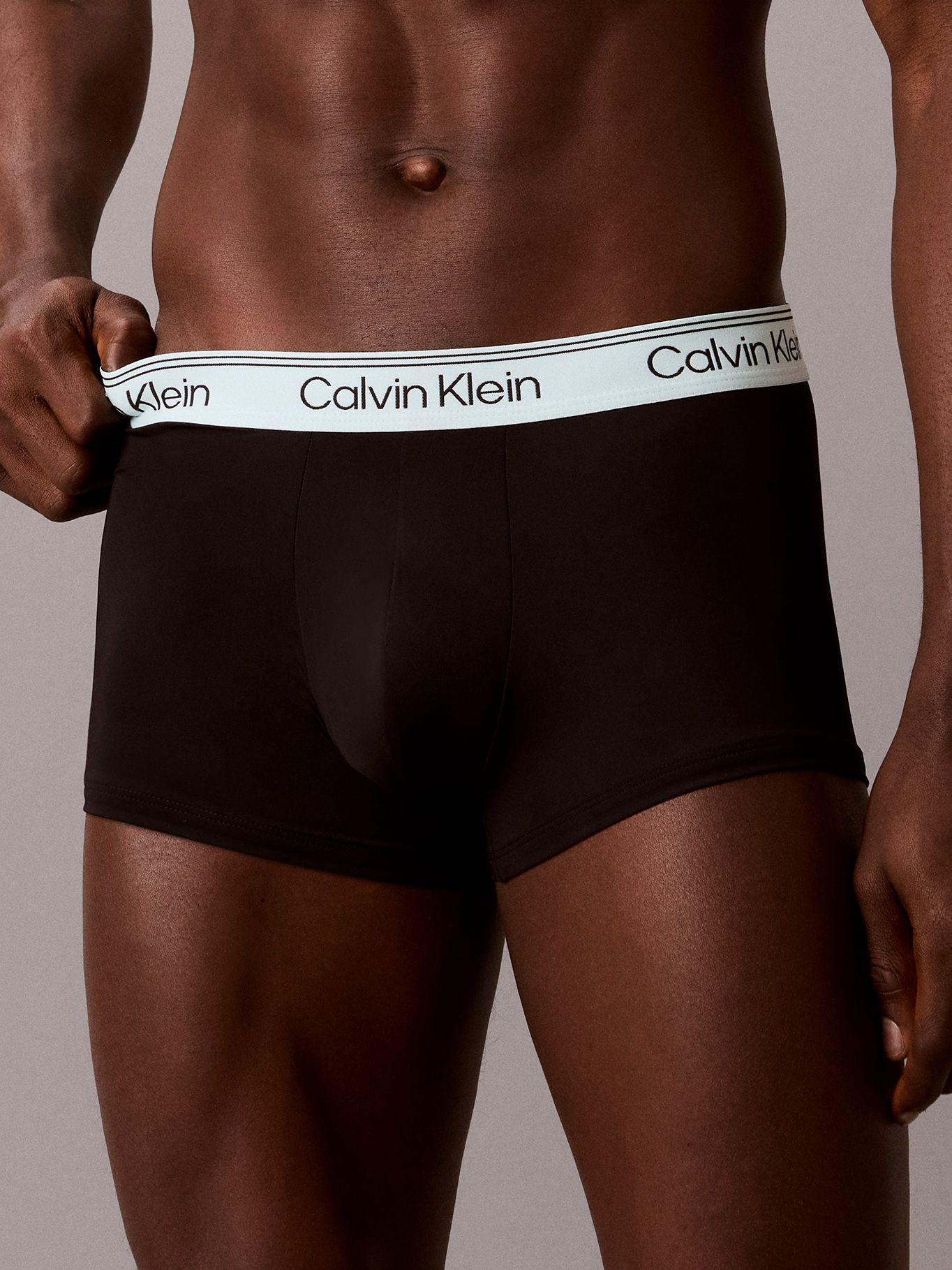 Pack 3 Bóxers Low Trunk Microfiber Negro Calvin Klein-5