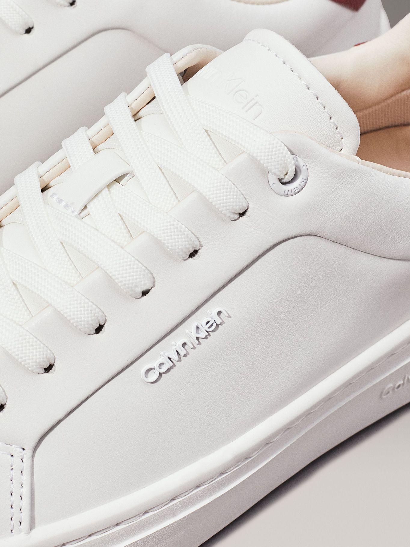 Zapatillas de Cuero Cupsole Lace Up Blanco Calvin Klein-6