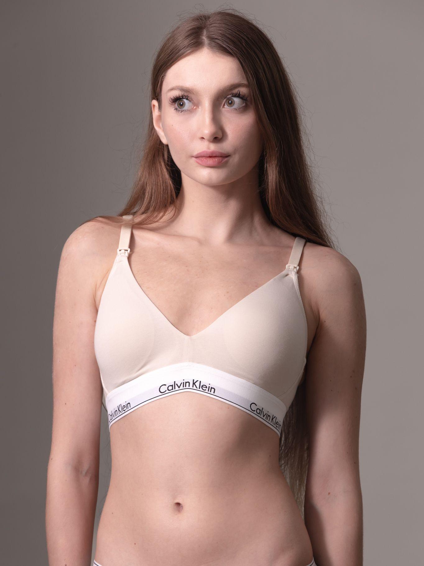 Bralette Materno Lightly Lined Beige Calvin Klein-0