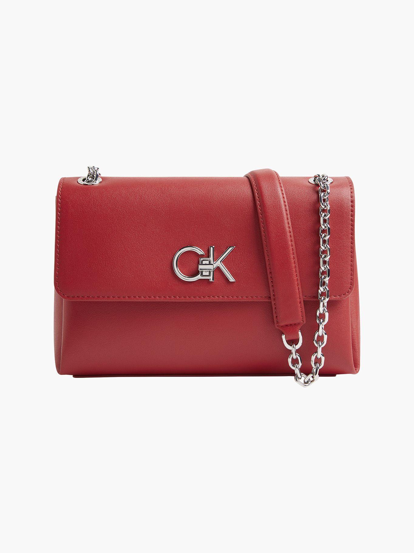 Cartera Re-Lock Ew Conv Crossbody Rojo Calvin Klein-0